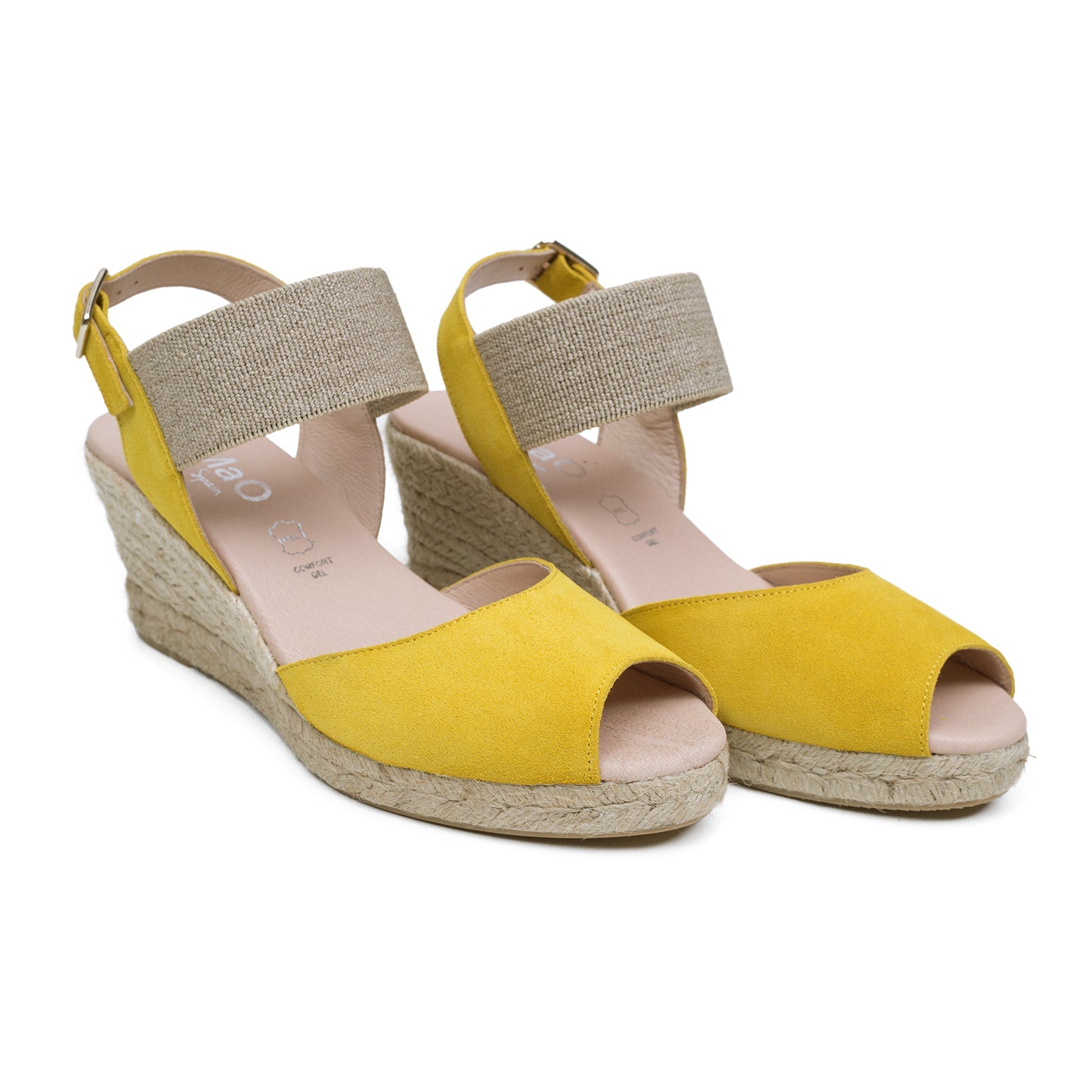 CALA – Cuña de esparto peeptoe AMARILLA
