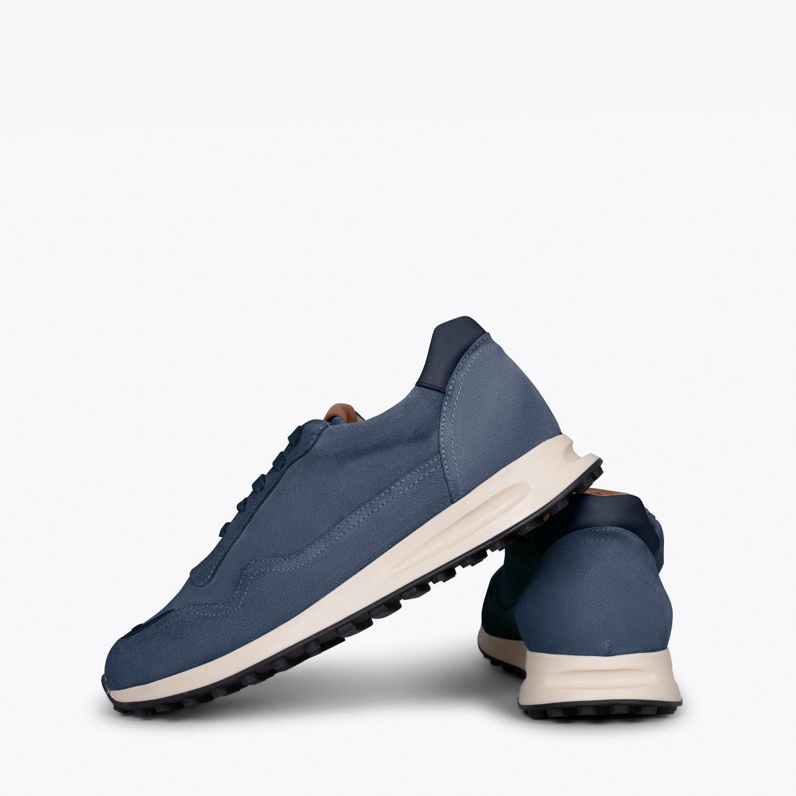 BOSTON - Zapatillas de piel para hombre JEANS