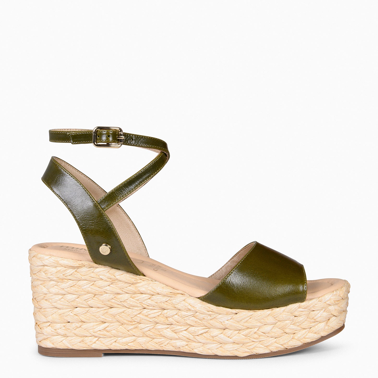 SINTRA – Sandalias de cuña y plataforma VERDE
