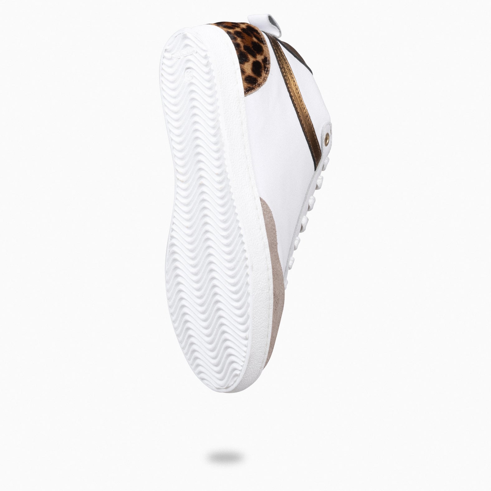 RACHEL - Zapatillas blancas con cuña interior mujer LEOPARDO