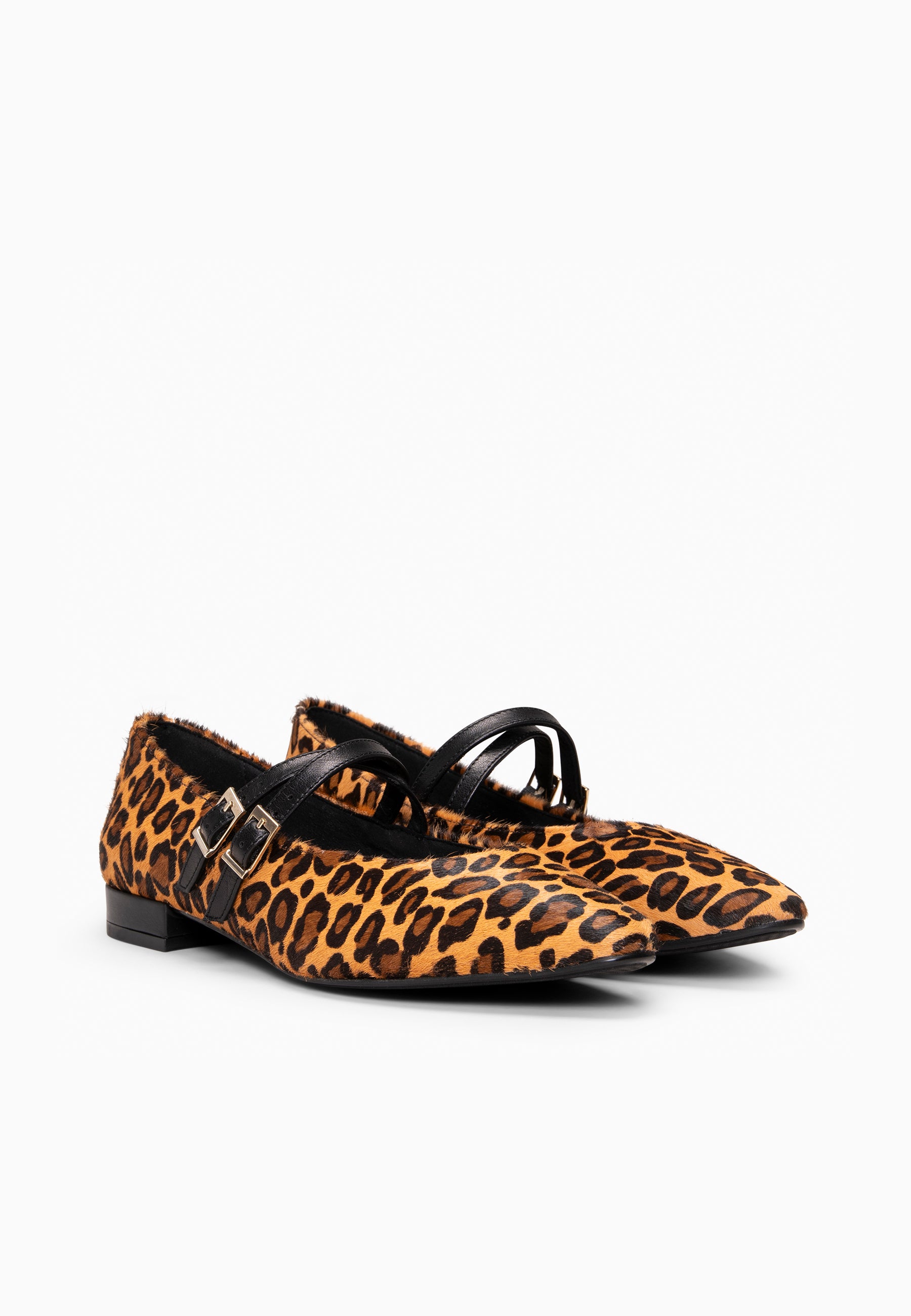 Alana - Merceditas con tacón bajo LEOPARDO