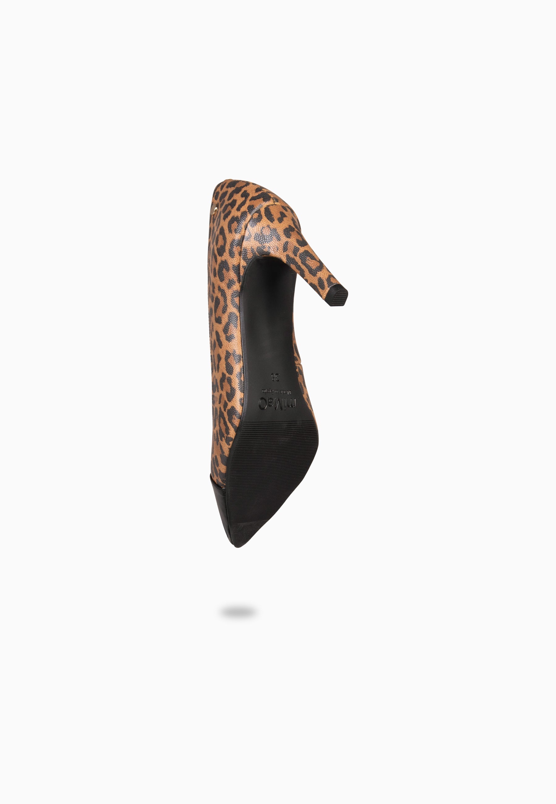 LILLY - Zapato de tacón alto y puntera LEOPARDO
