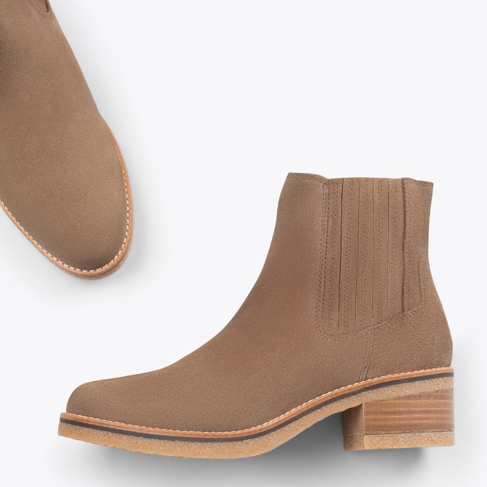 COUNTRY – Botines camperos para mujer TAUPE