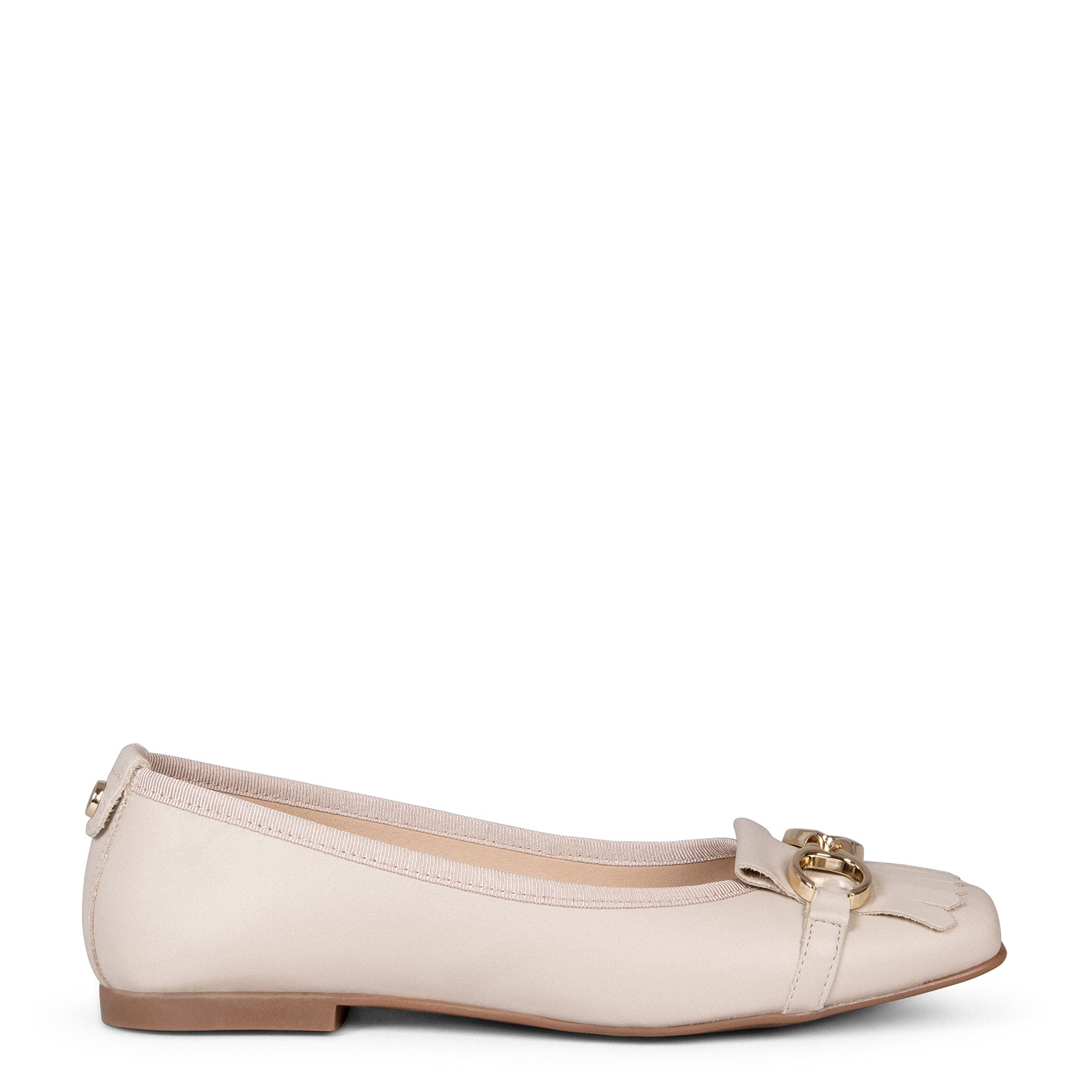 ZOY - Manoletina con puntera cuadrada BEIGE