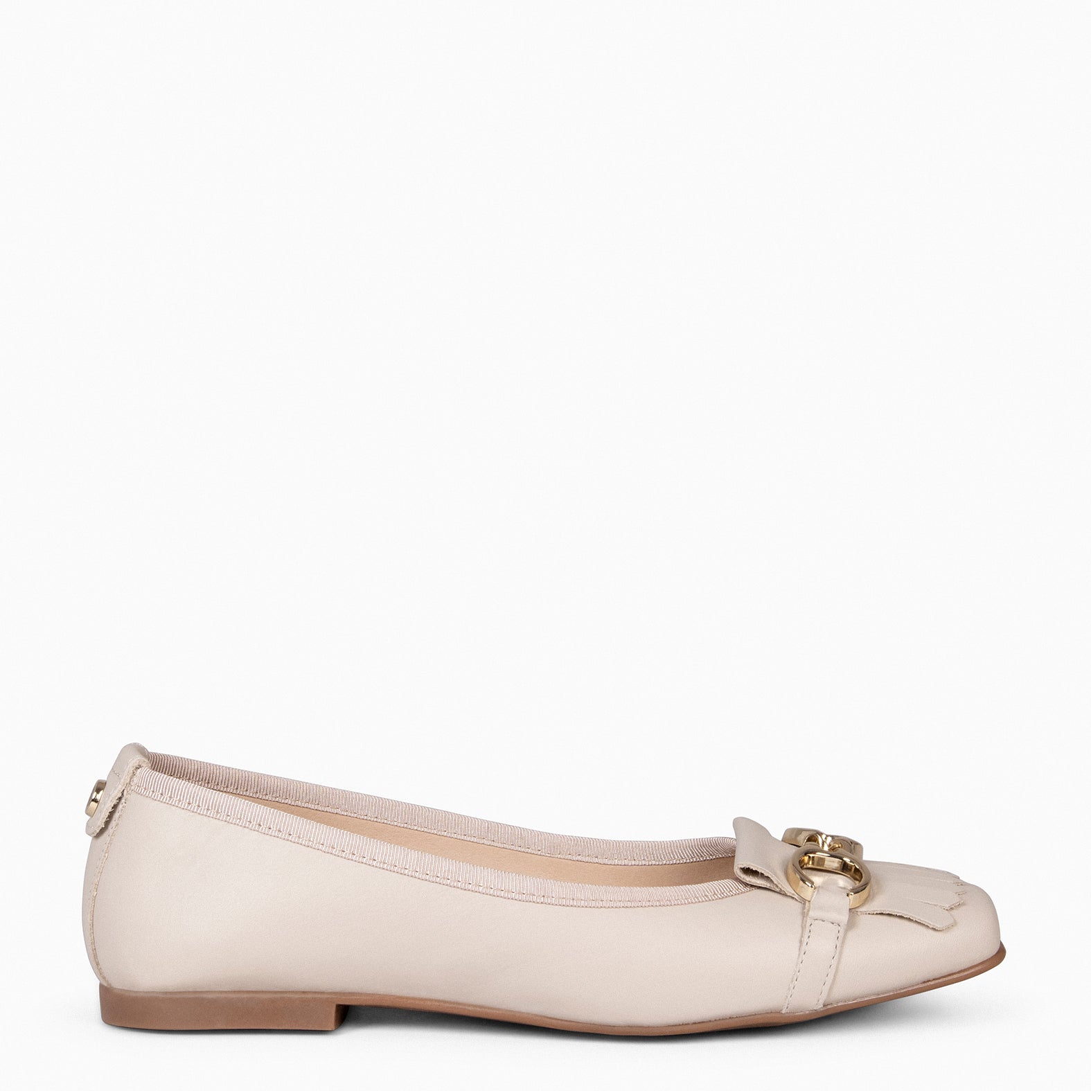 ZOY - Manoletina con puntera cuadrada BEIGE