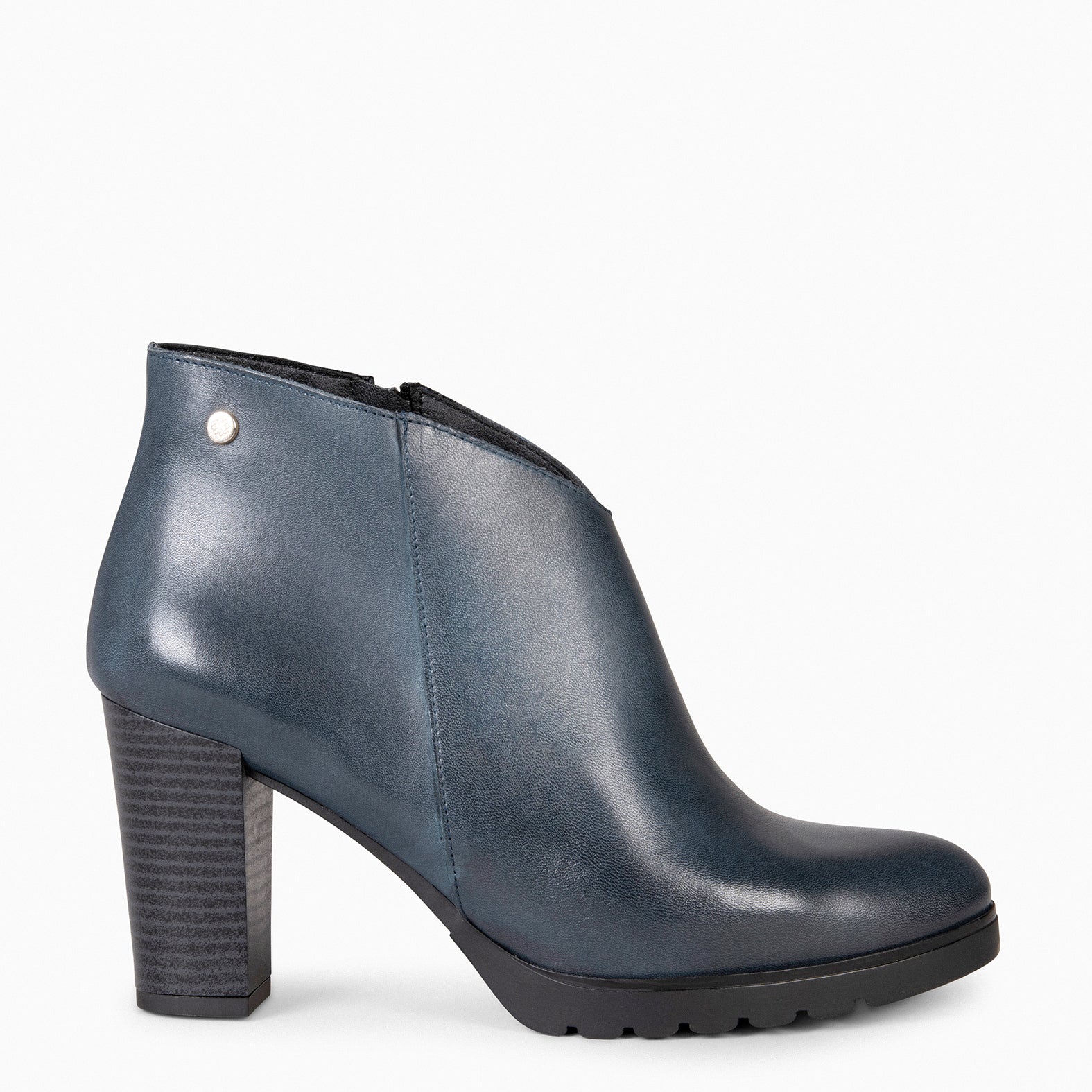 CLASSIC - Botines de mujer con tacón en MARINO