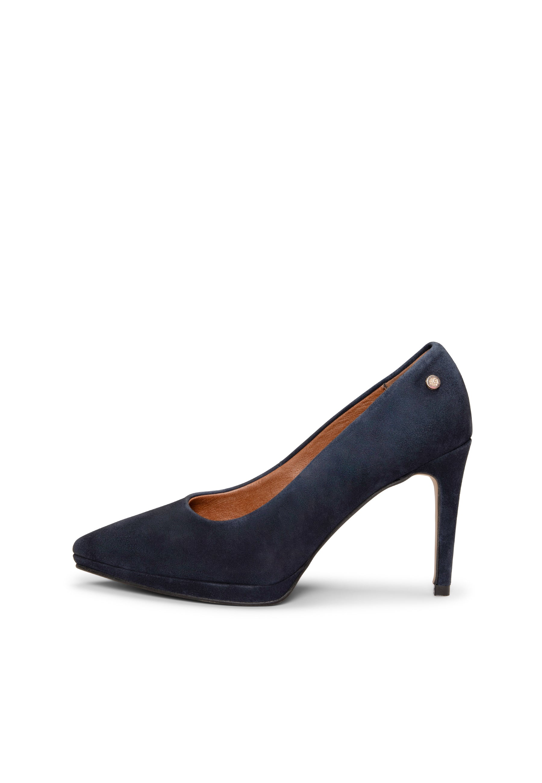 LAUREN – Zapato de tacón alto en piel MARINO