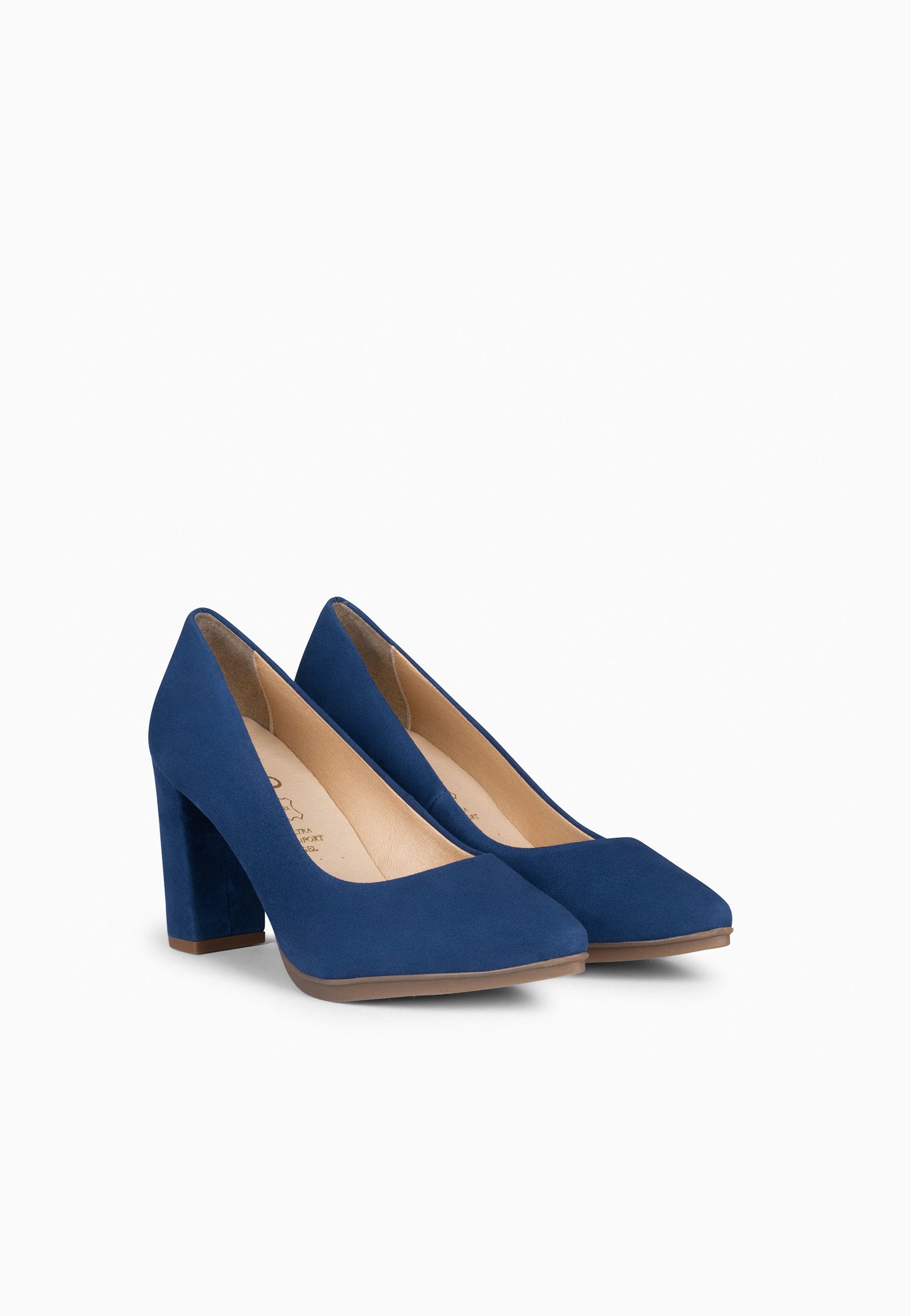 URBAN - Zapatos de tacón alto de ante MARINO
