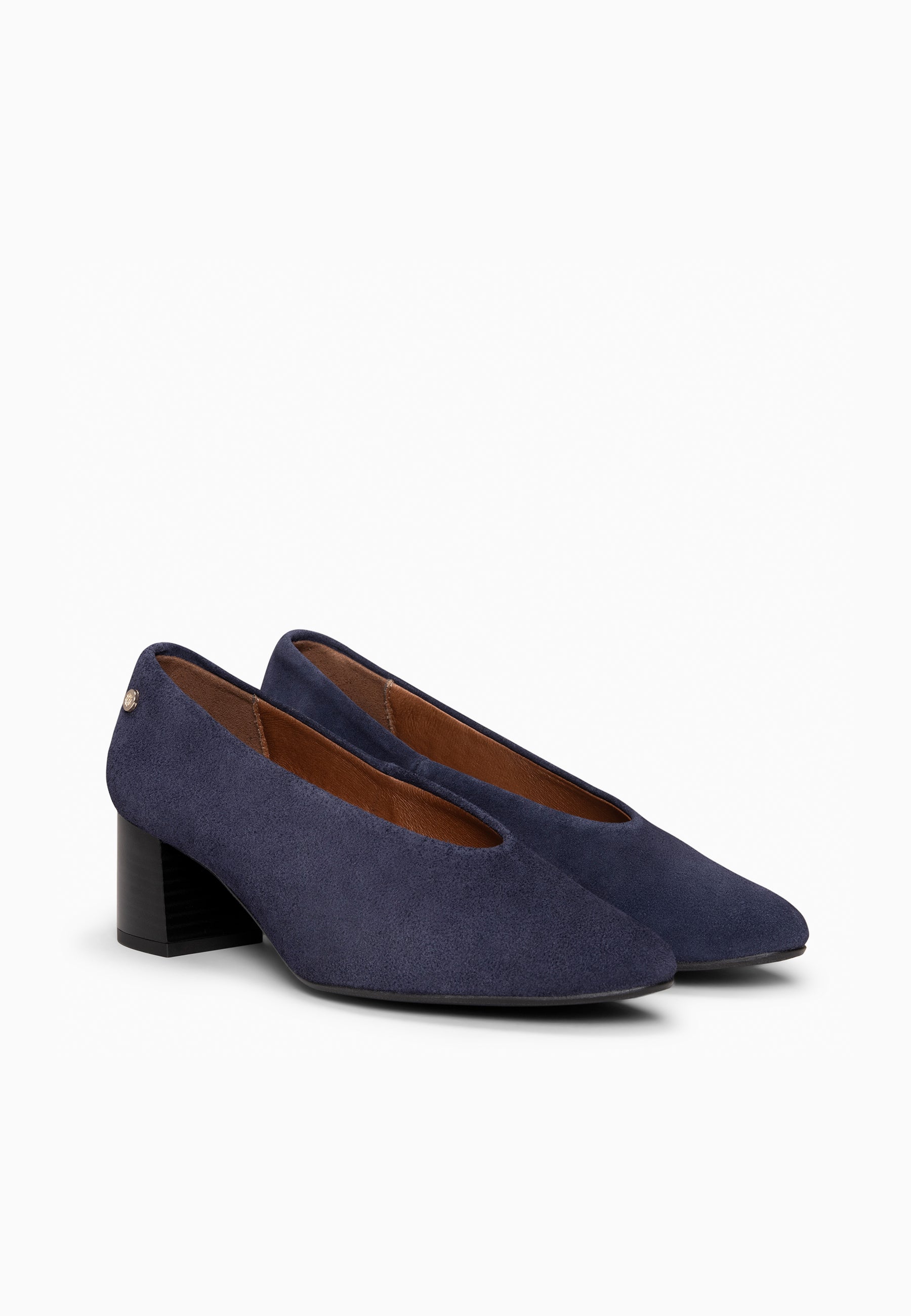 URBAN STYLE - Zapatos de tacón ancho MARINO