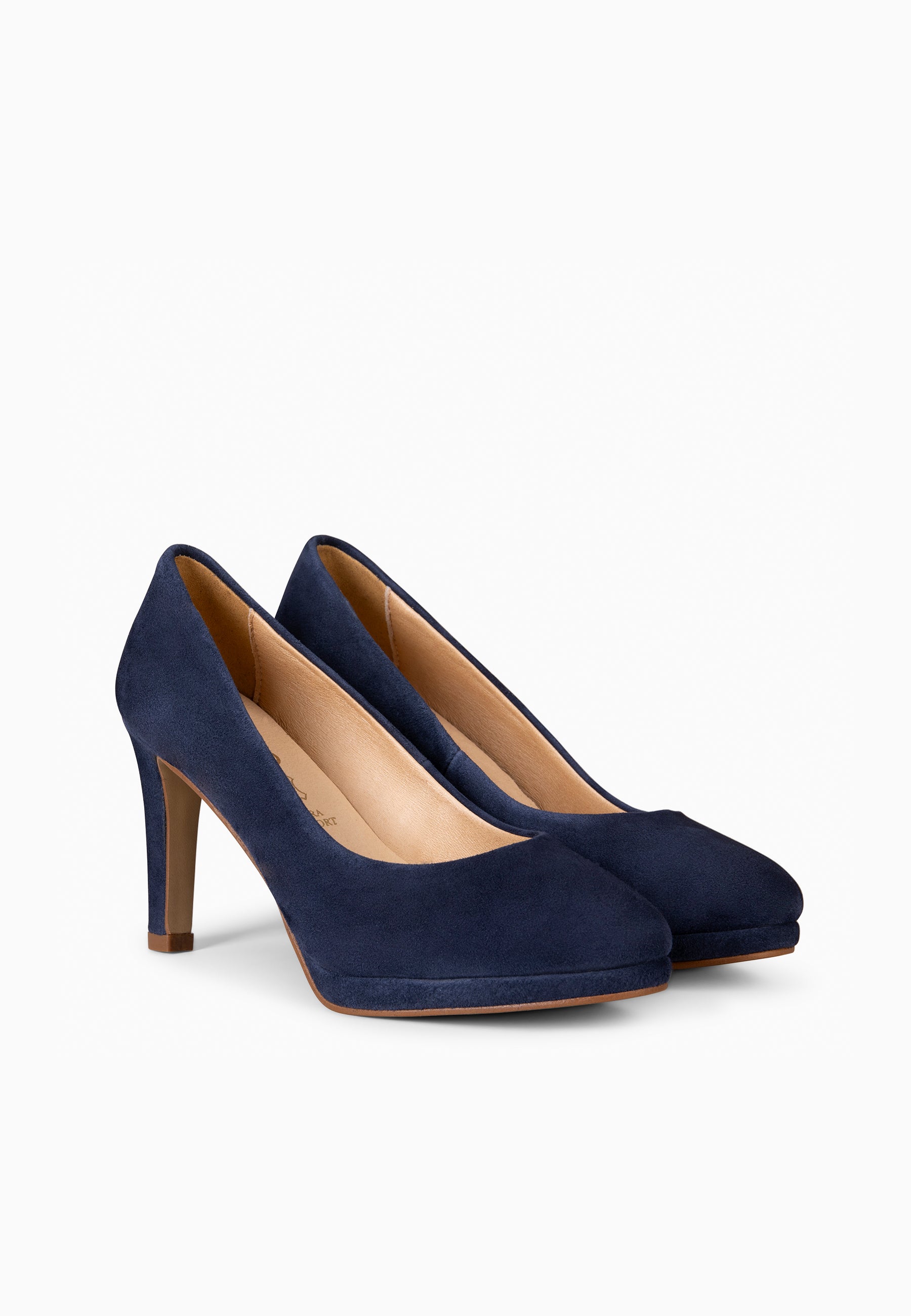 PLATAFORMA - Zapatos de tacón alto y plataforma MARINO