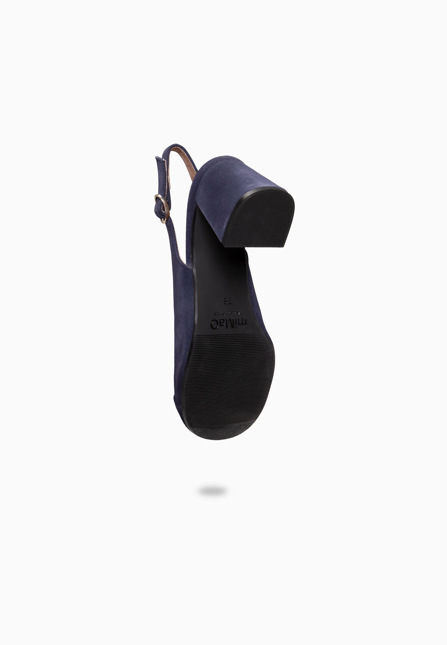 VEGA - Zapato de tacón ancho destalonado MARINO