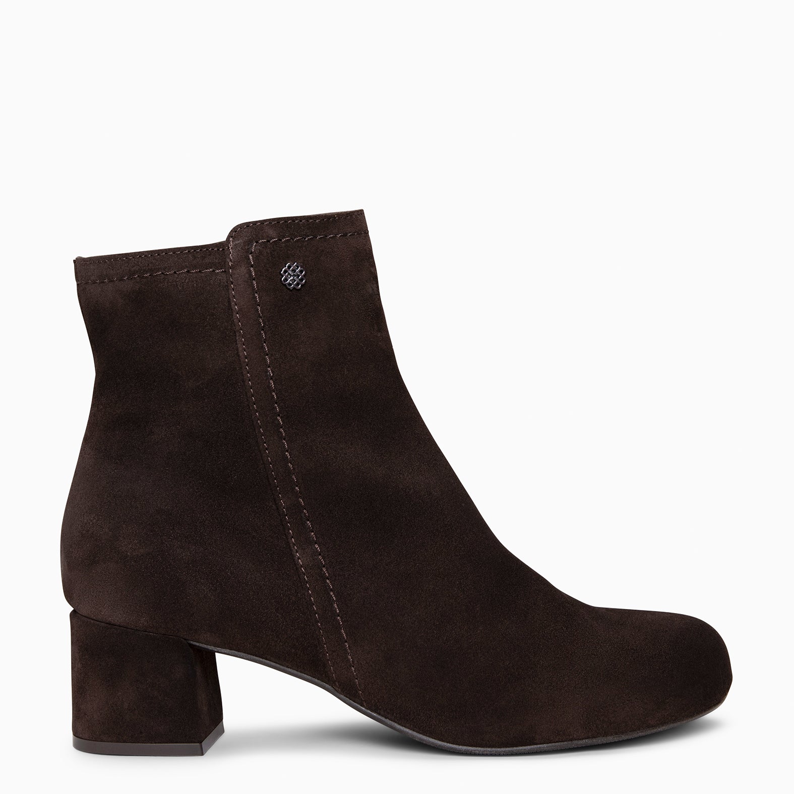 COLMAR - Botines elegantes de piel MARRON