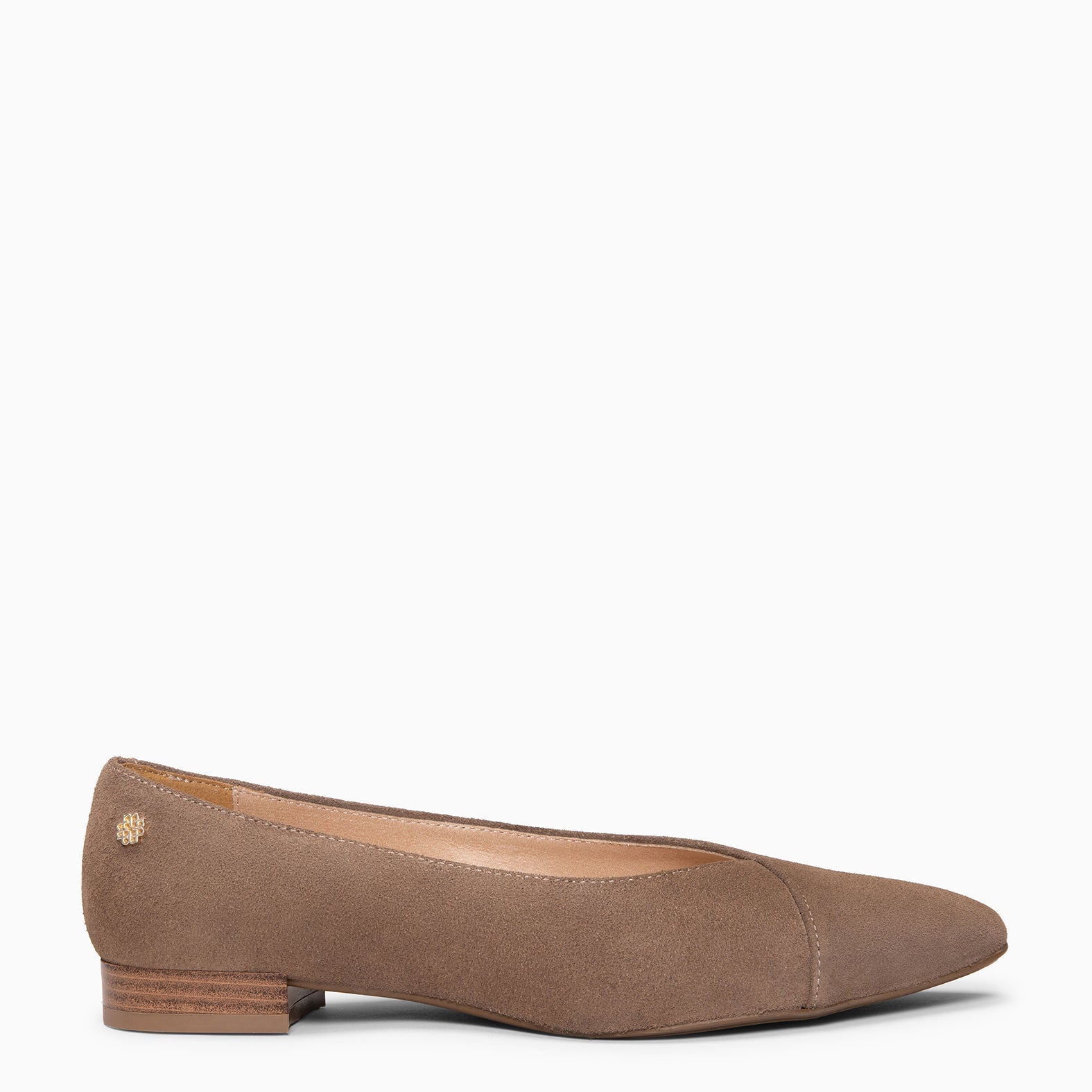 MARIE - Zapatos de tacón Bajo de punta fina MARRON