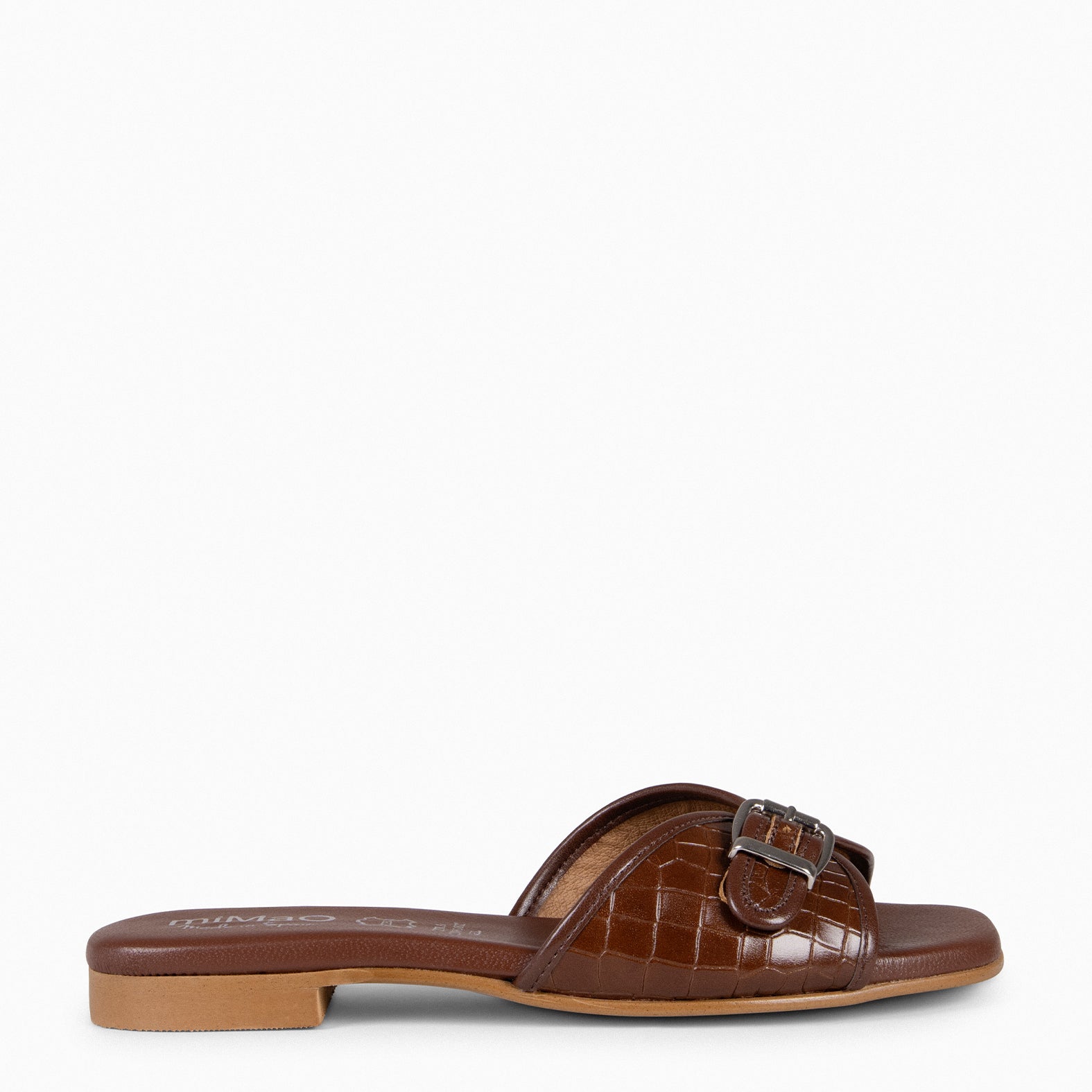 NAIROBI – Sandalias planas elegantes de mujer MARRÓN