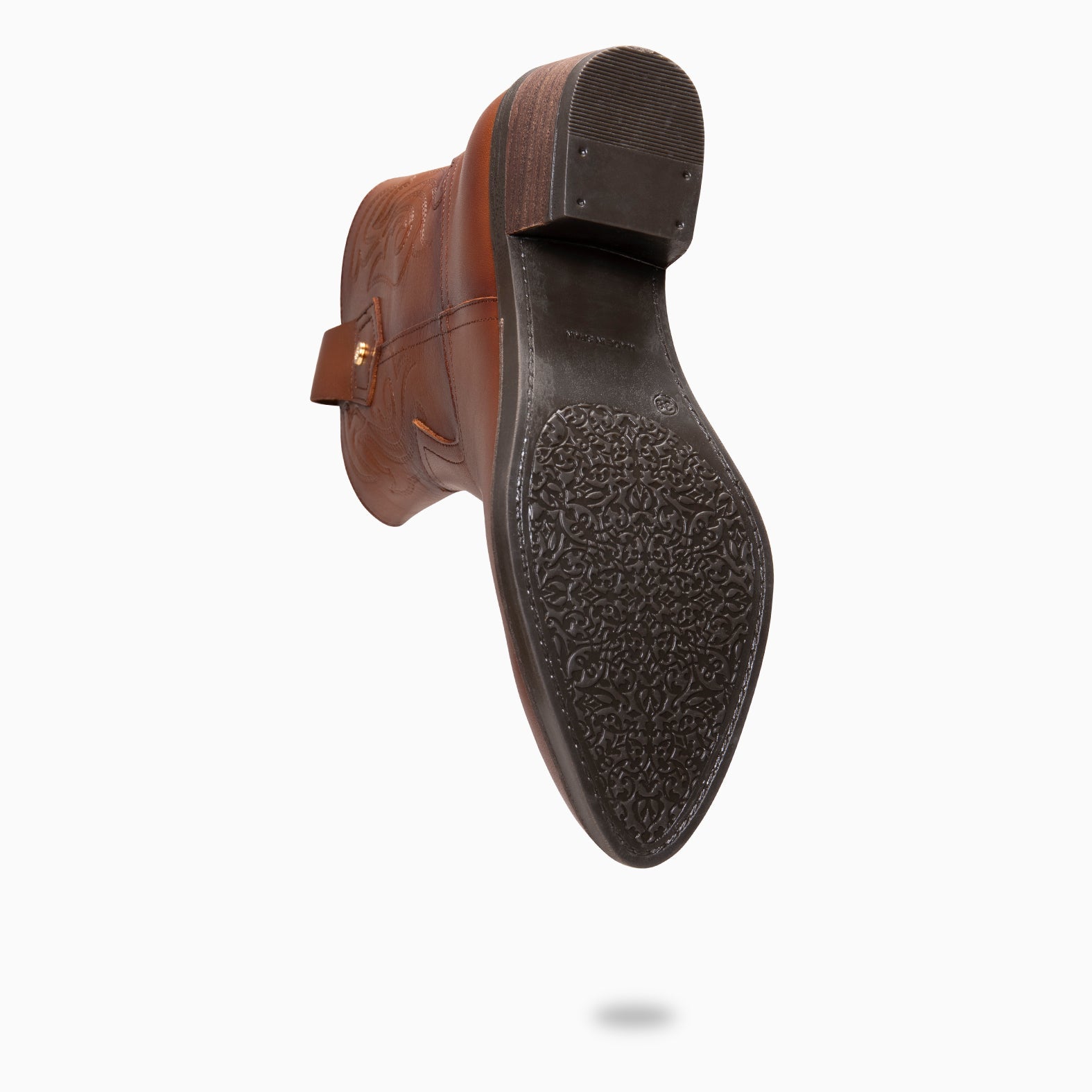 CYRUS - Botines cowboy MARRON