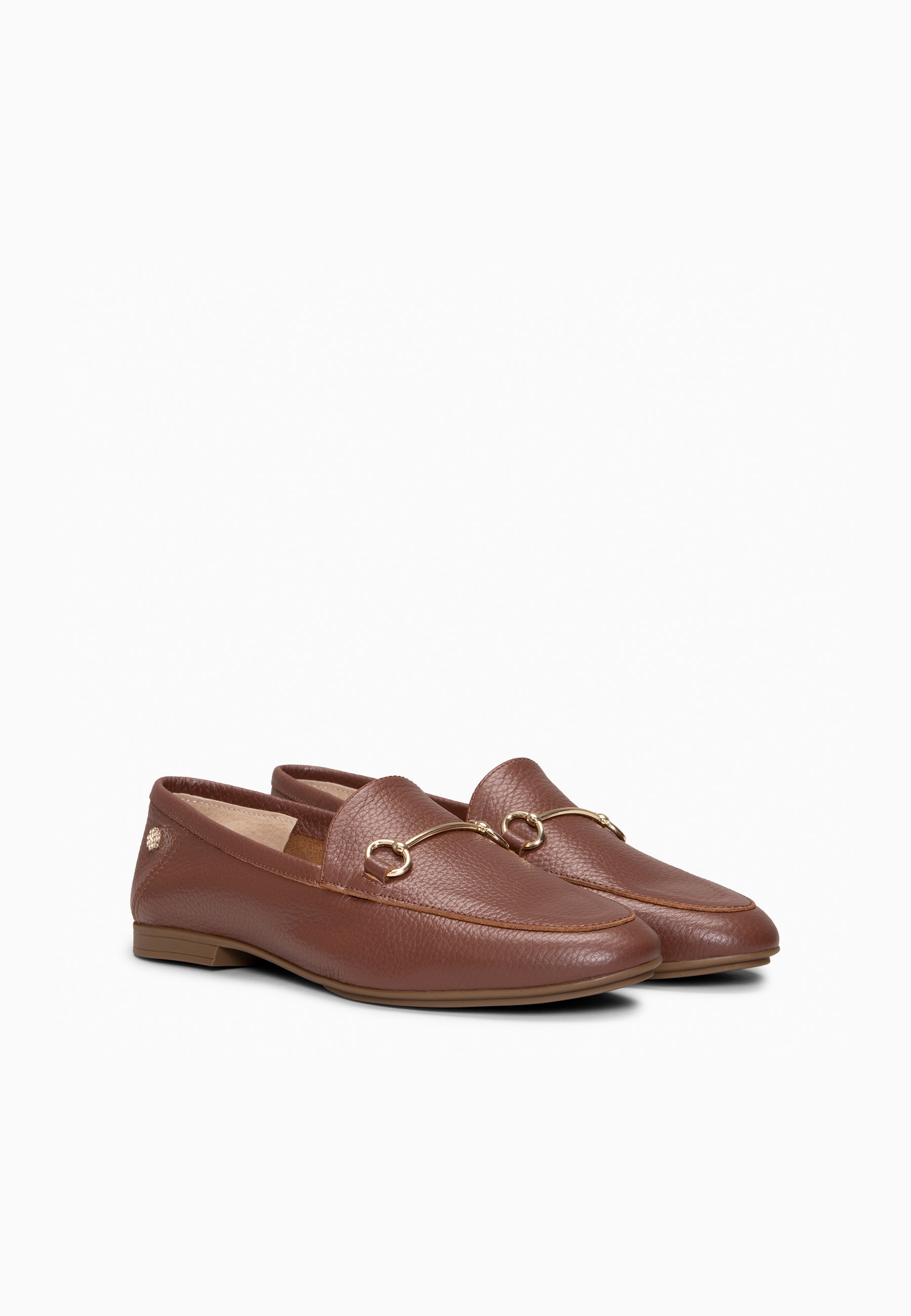 STYLE – Mocasines planos con adorno metalizado MARRÓN