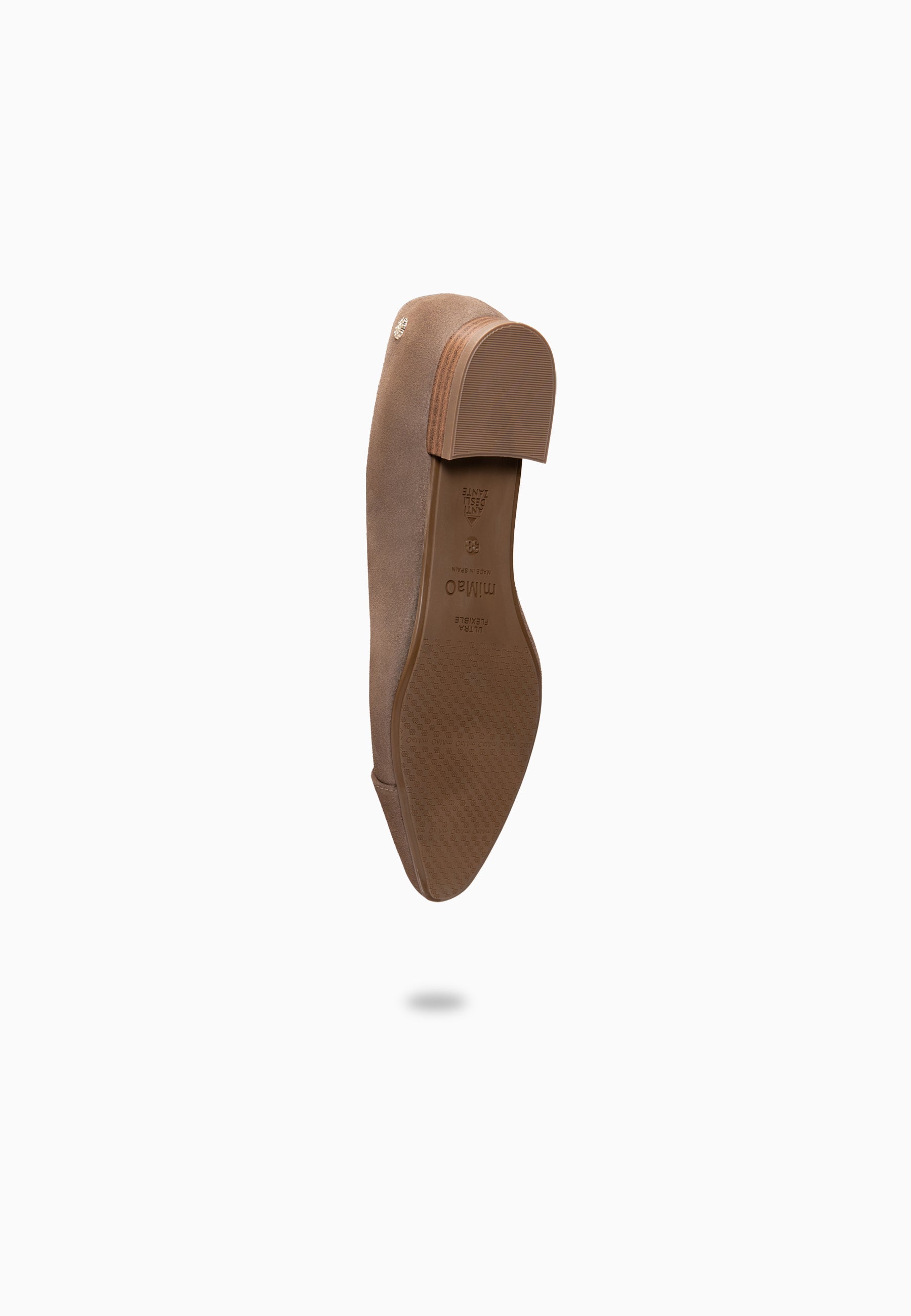 MARIE - Zapatos de tacón Bajo de punta fina MARRON