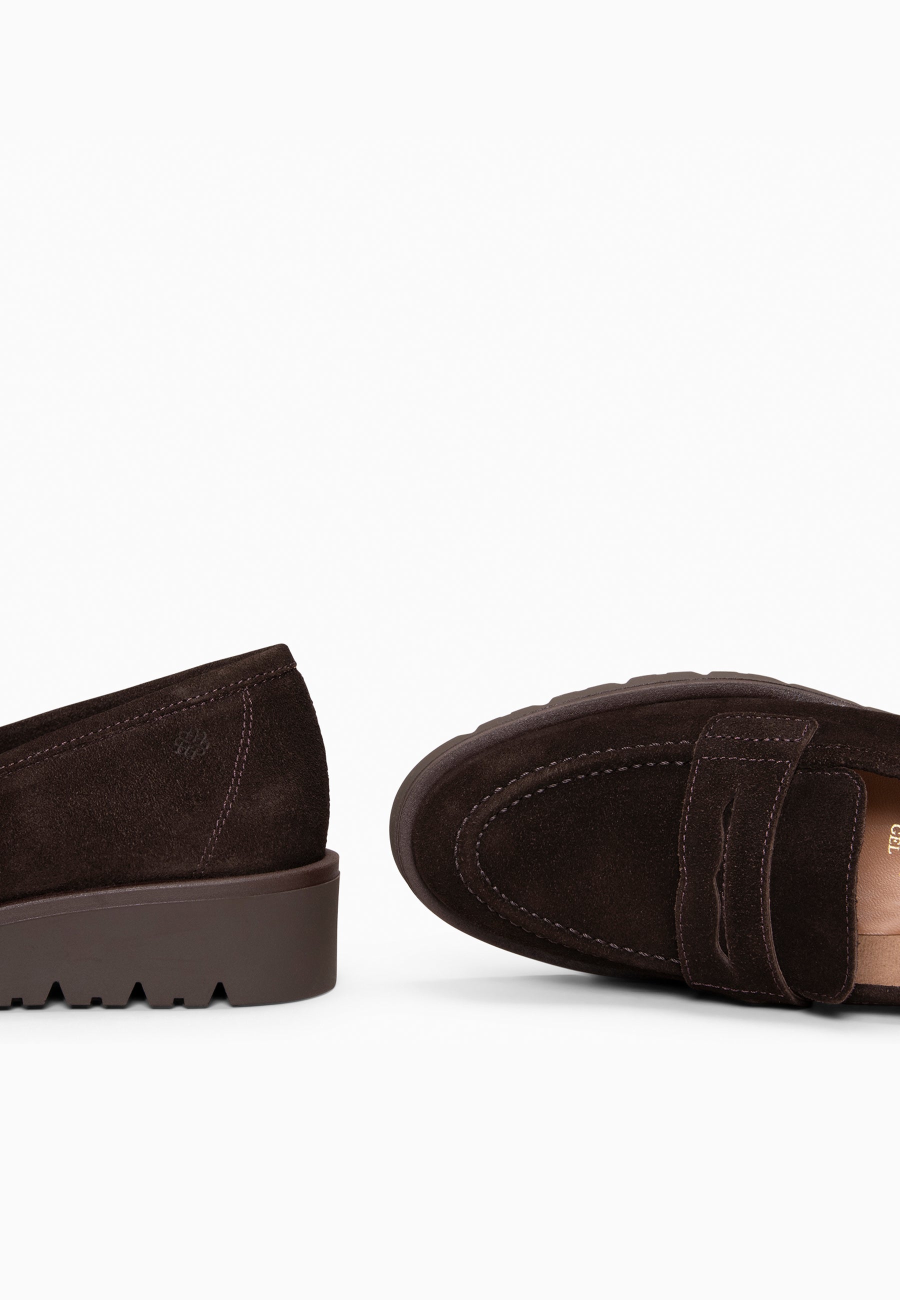 DAFNE - Mocasín con cuña MARRON