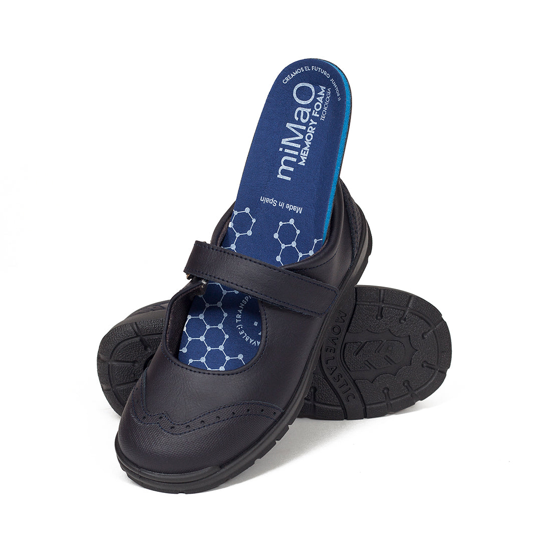 Zapatos Colegiales niña “Merceditas Inglesitas” Piel Lavable miMaO