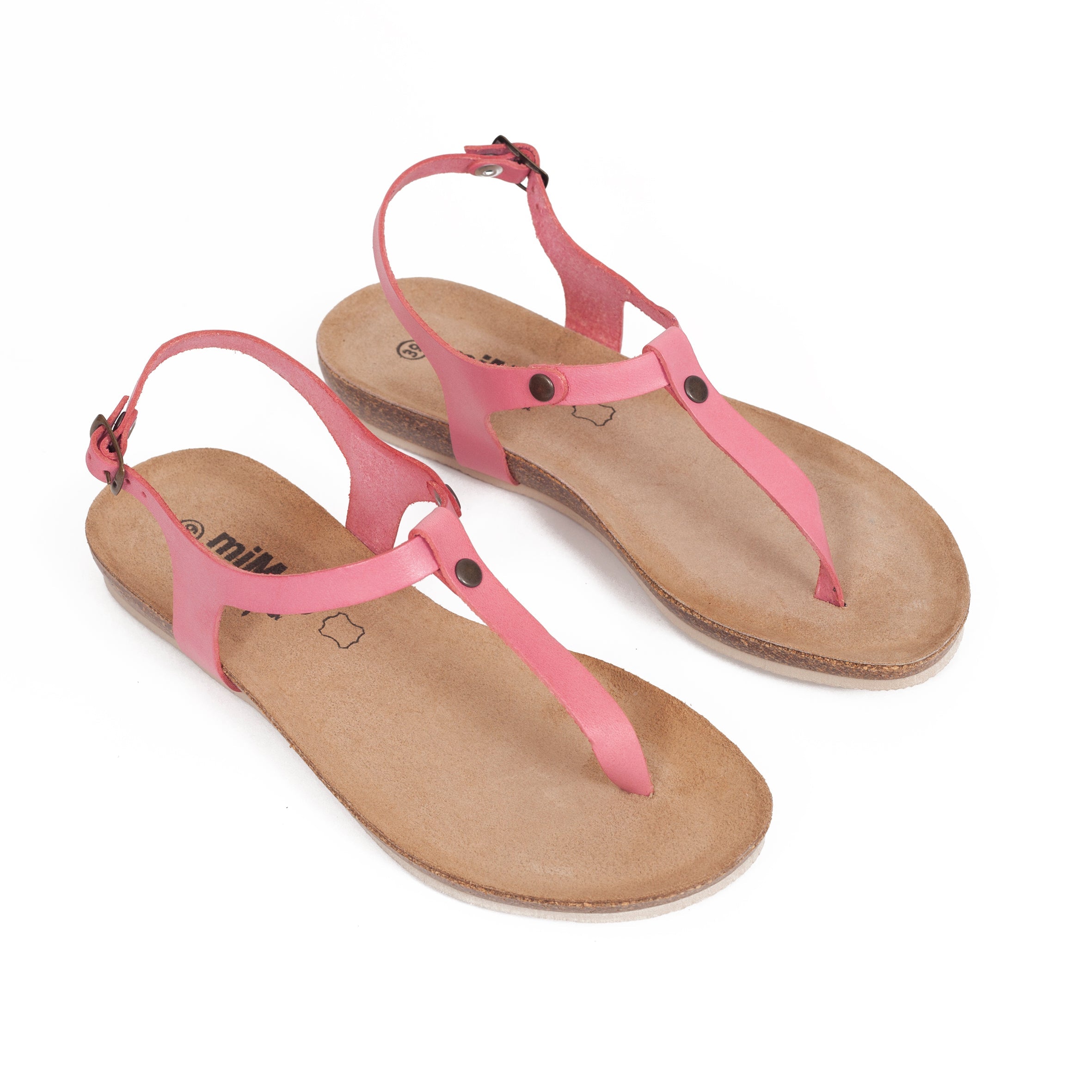 Sandalias planas dedo BIO CONFORT Rosa
