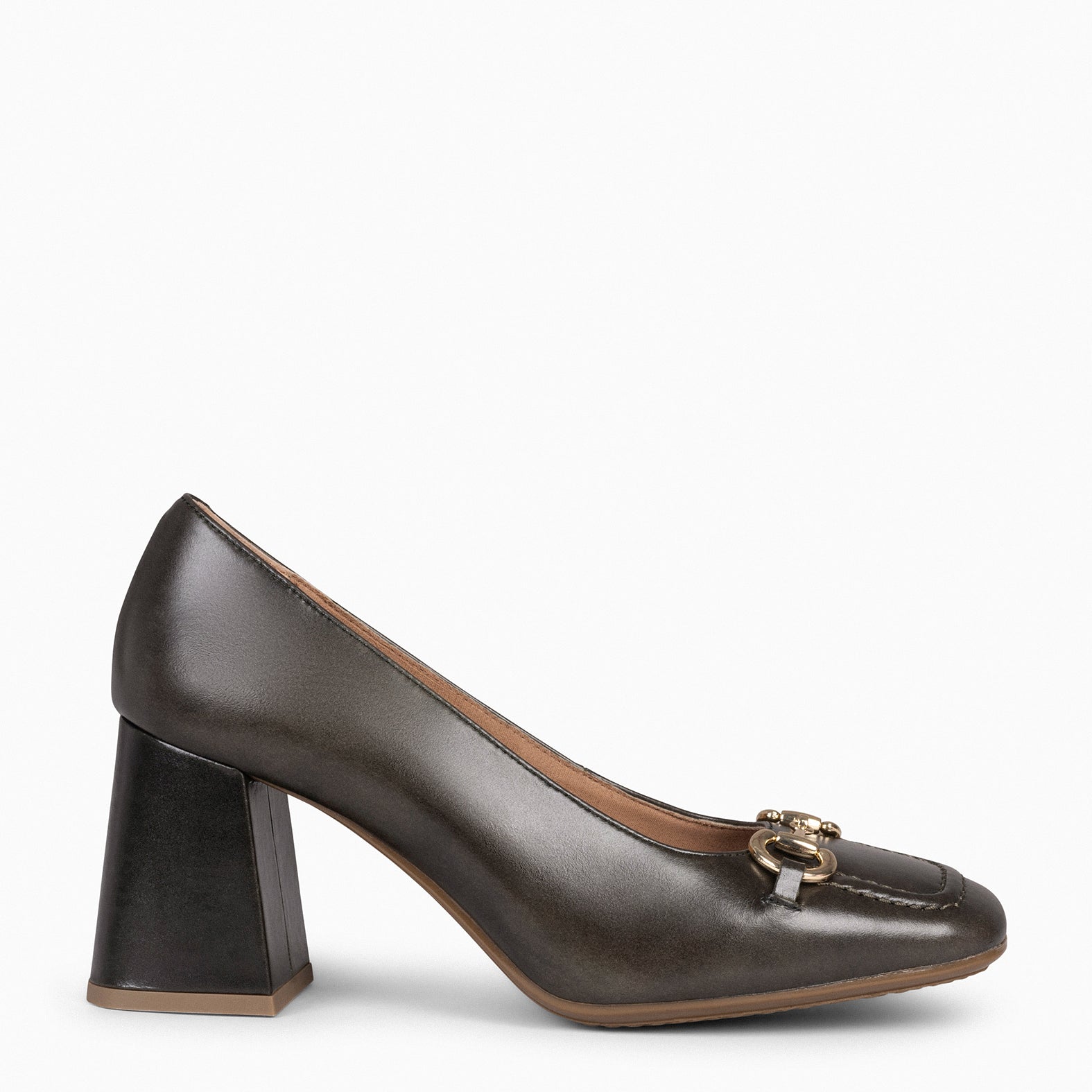 MÍA – Zapatos con tacón bloque VERDE