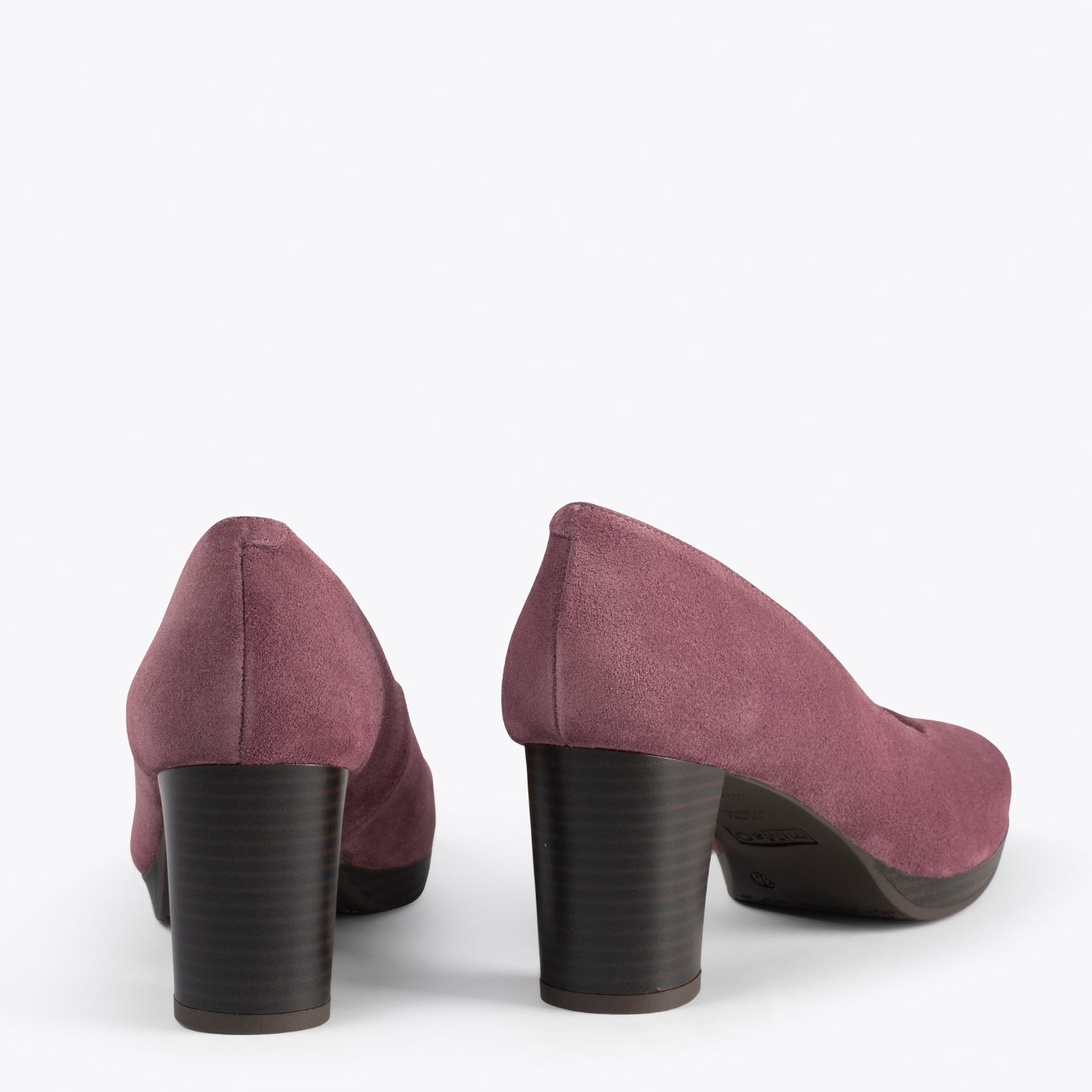 AZAFATA VINTAGE - Zapatos con tacón y plataforma CIRUELA