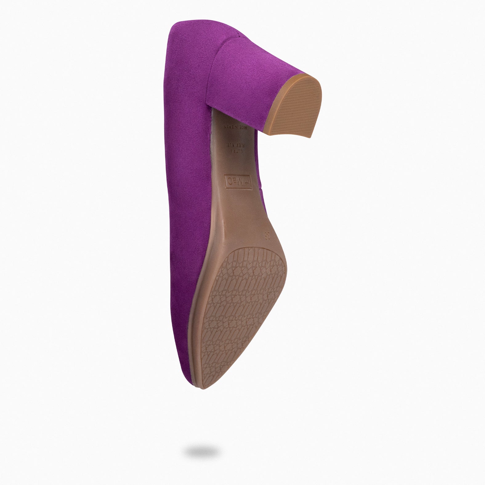 URBAN S - Zapatos de tacón medio de ante en VIOLETA