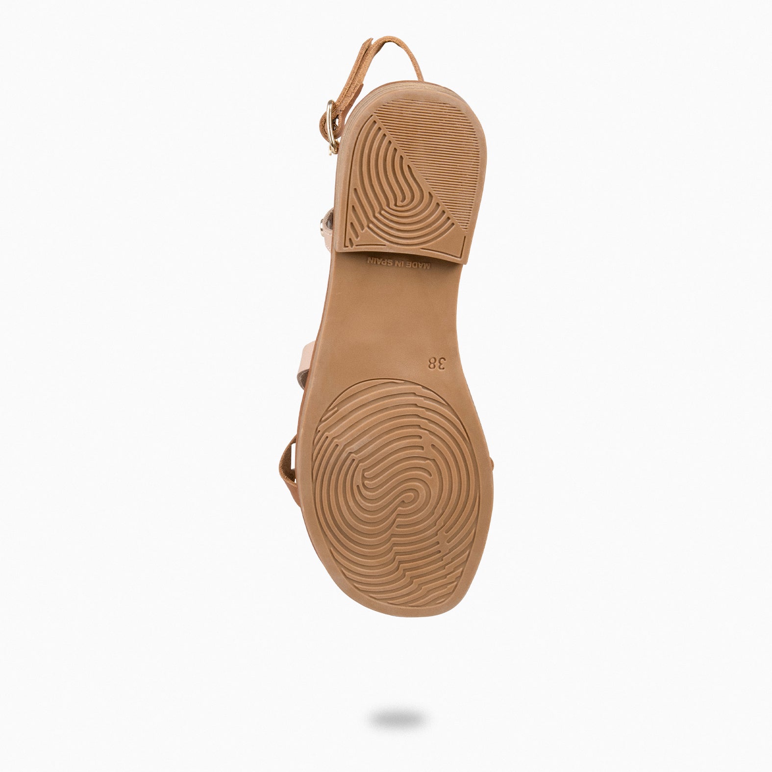 ELVA - Sandalias planas elegantes CAMEL