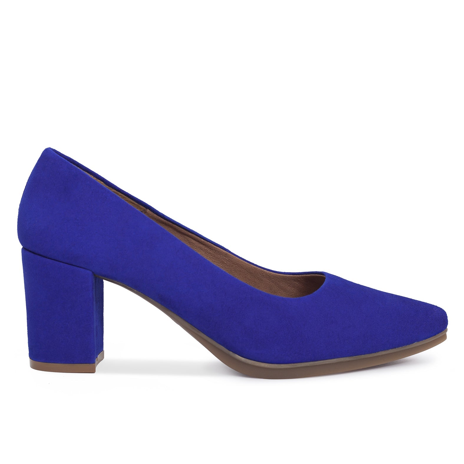URBAN S - Zapatos mujer tacón ancho AZUL REAL