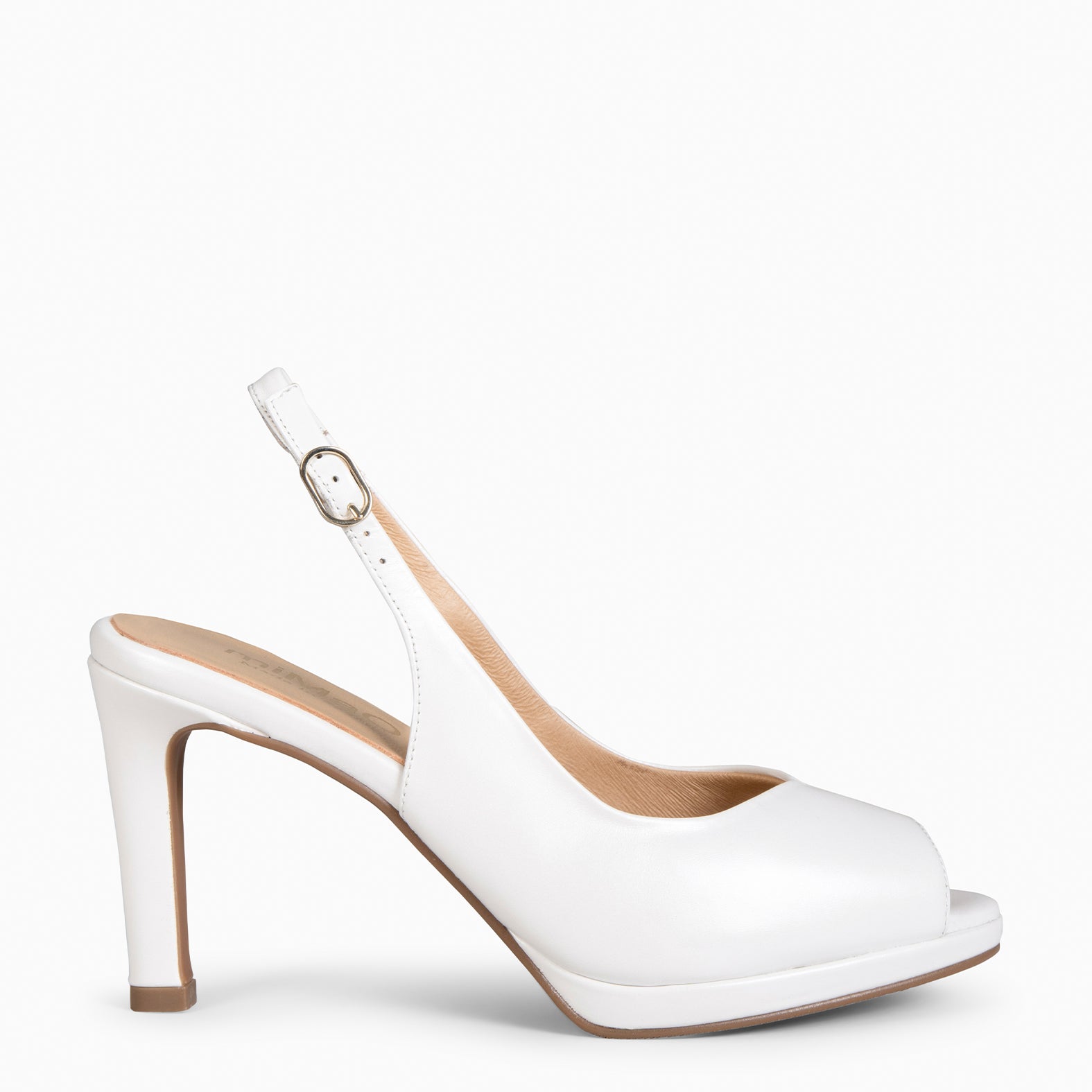 ELSA - Zapatos de tacón alto destalonados NACAR