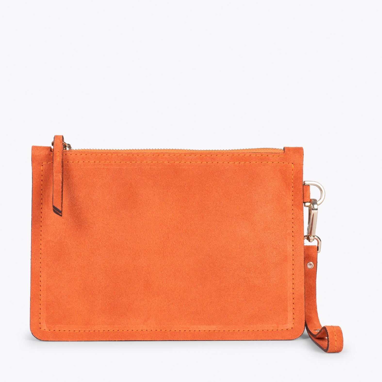 Bolso URBAN liso de piel NARANJA