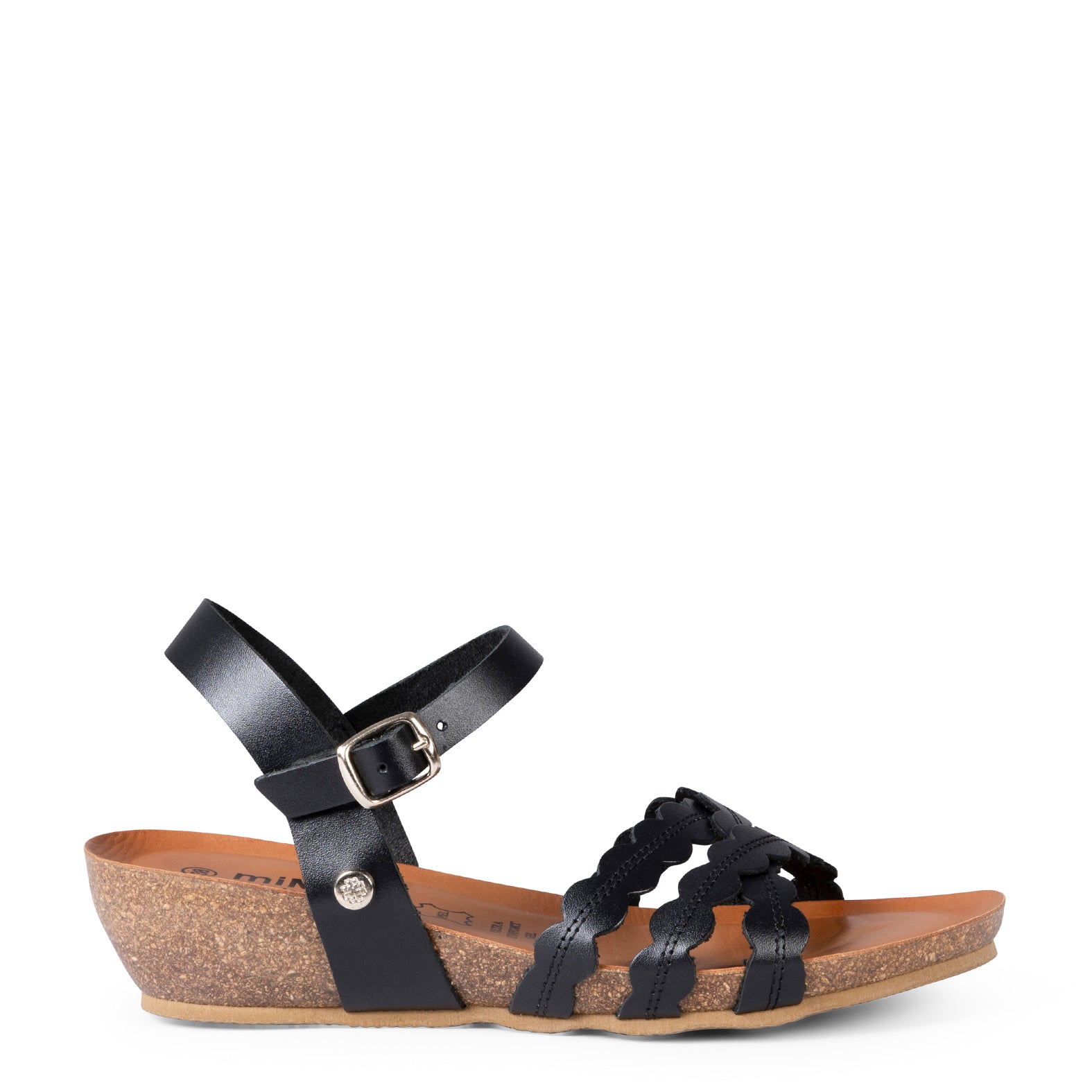 MALTA - SANDALIA BIO CON CUÑA NEGRO