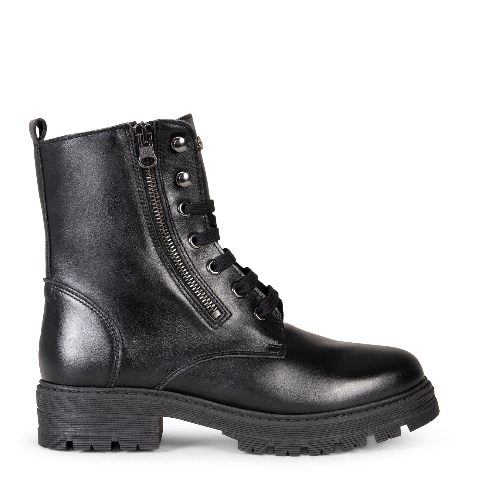 MILITAR – Botas militares de mujer NEGRO