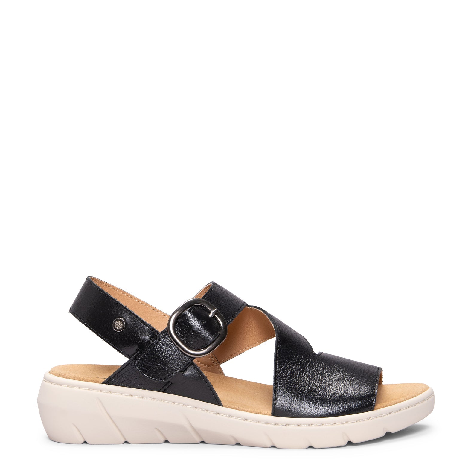 NATURA – Sandalias con plantilla Extraíble NEGRO