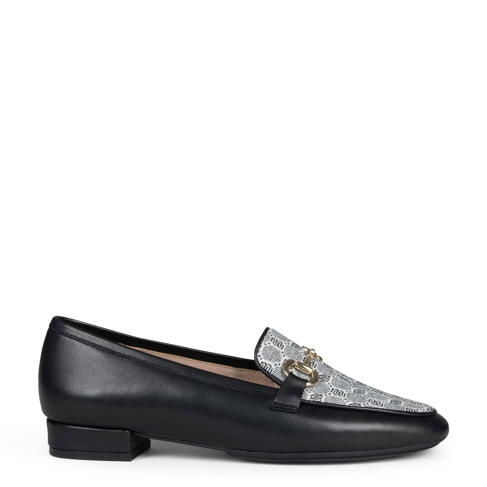 CALYPSO - Mocasines Tacón Ancho NEGRO