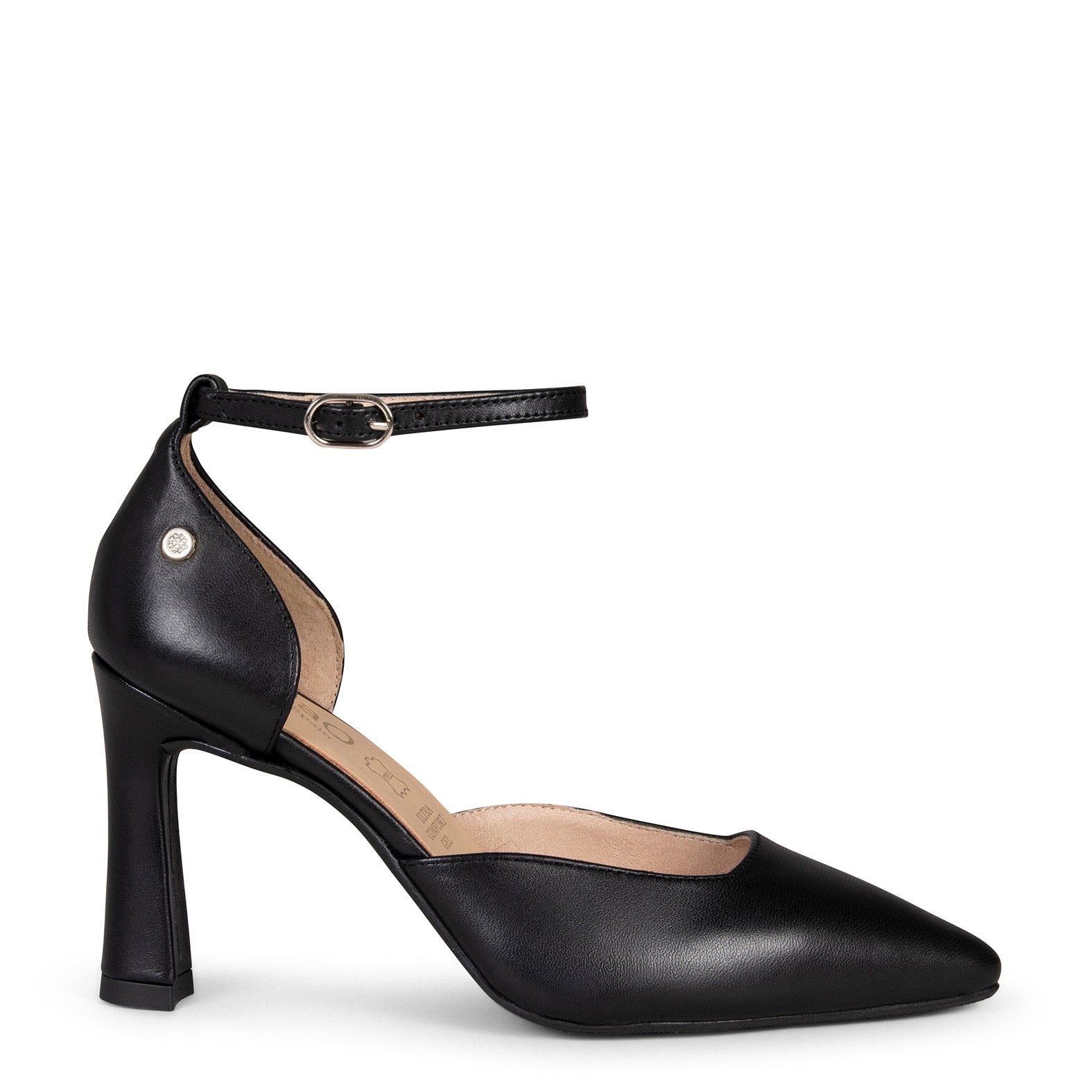 AINHOA - Zapato de tacón punta fina NEGRO