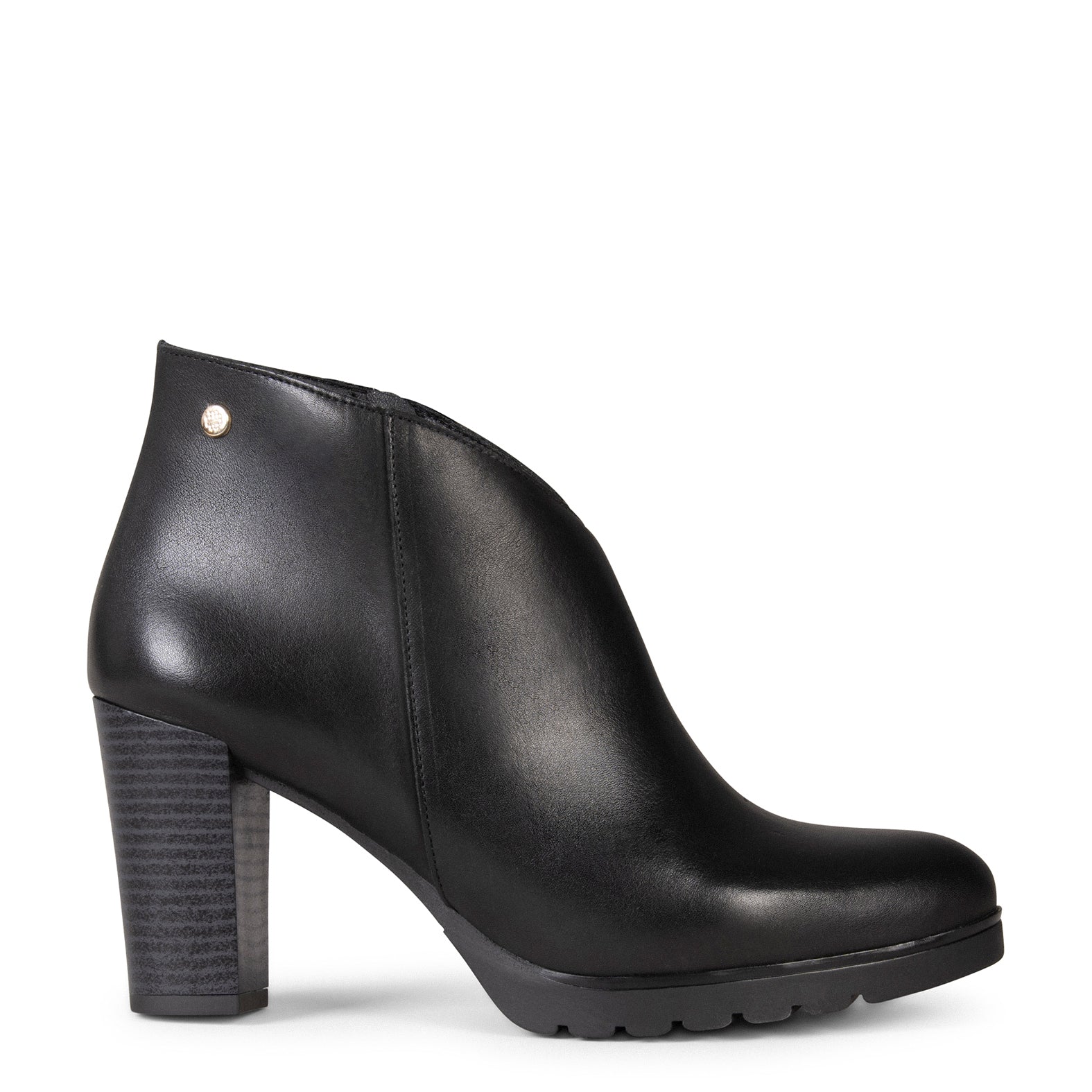 CLASSIC - Botines de mujer con tacón en NEGRO