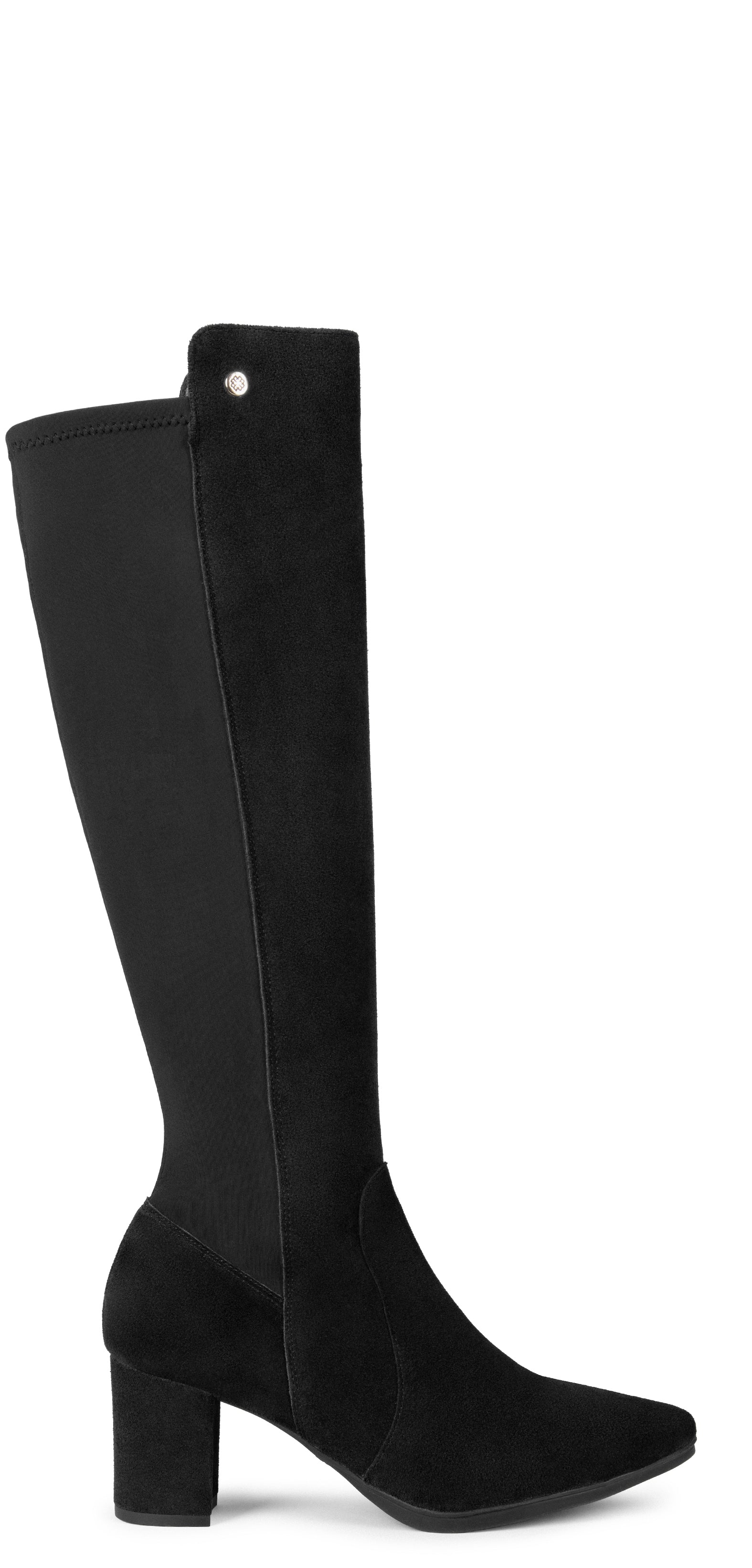 SUNSET - Botas con Tacón con elástico NEGRO