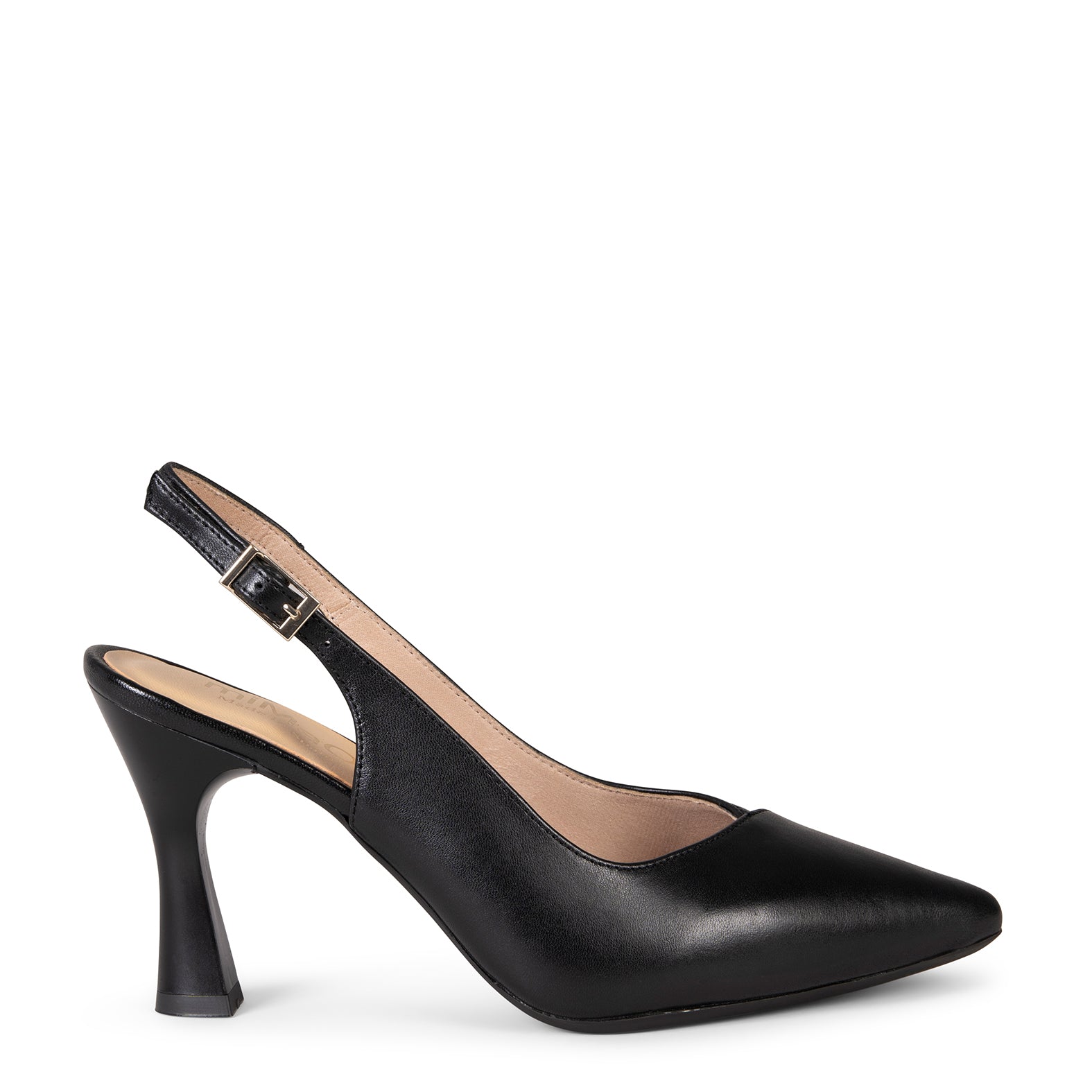 GLAM DESTALONADO - Zapatos de tacón destalonados de napa NEGRO