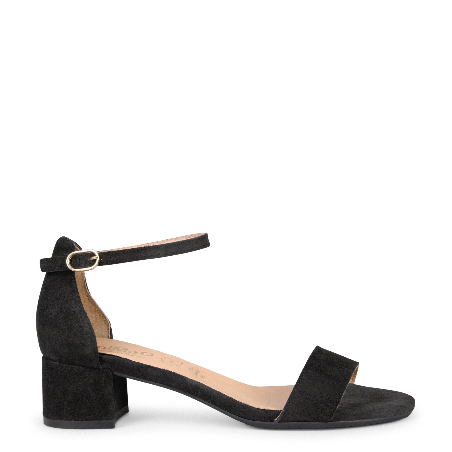 BEATRIZ – Sandalias de tacón ancho NEGRO