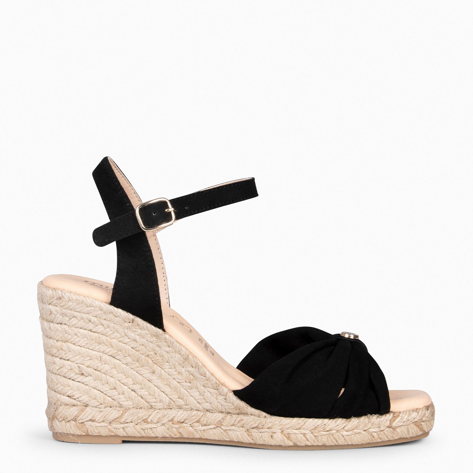 MIRASOL – Cuñas altas de esparto NEGRO
