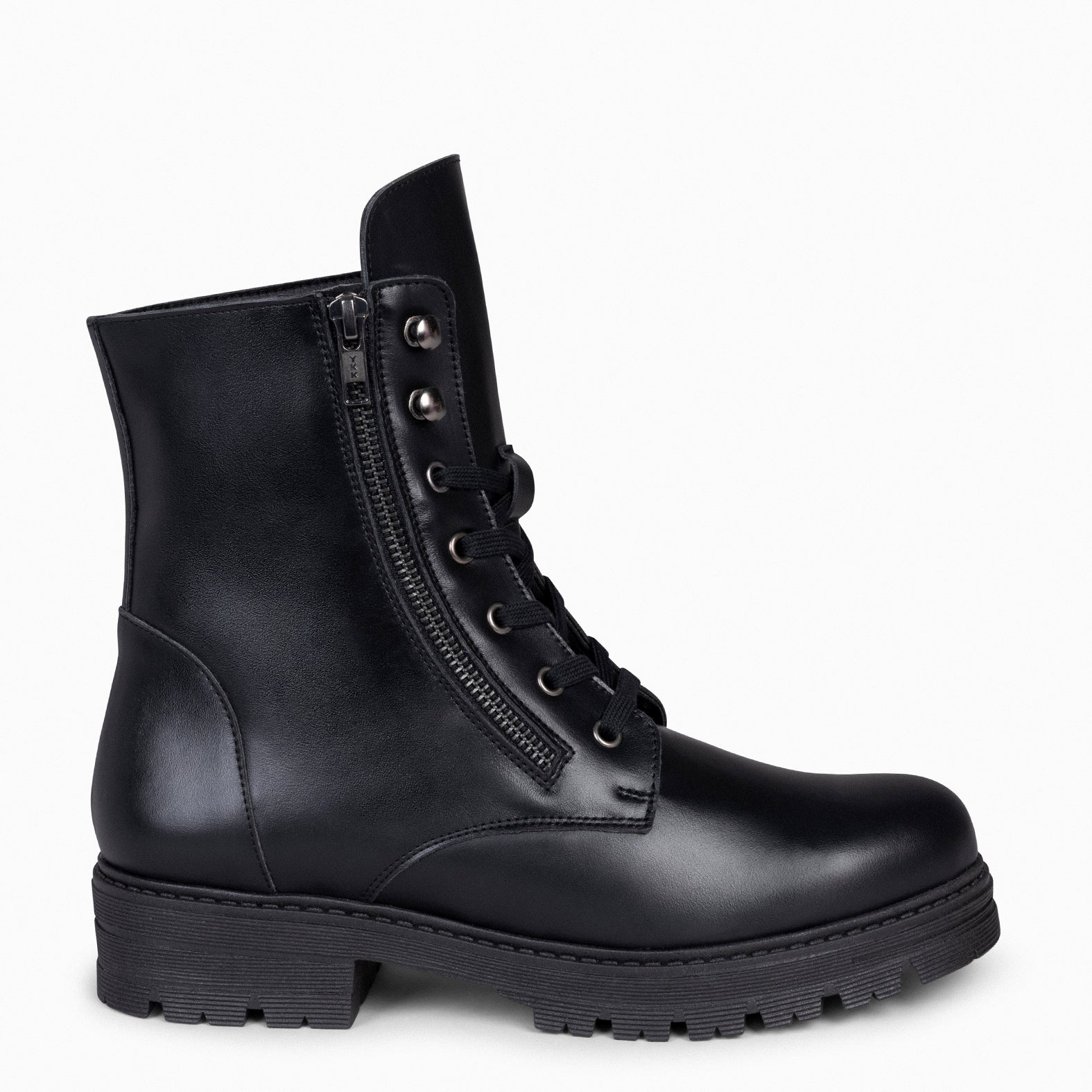 MILITAR – Botas militares de mujer NEGRO