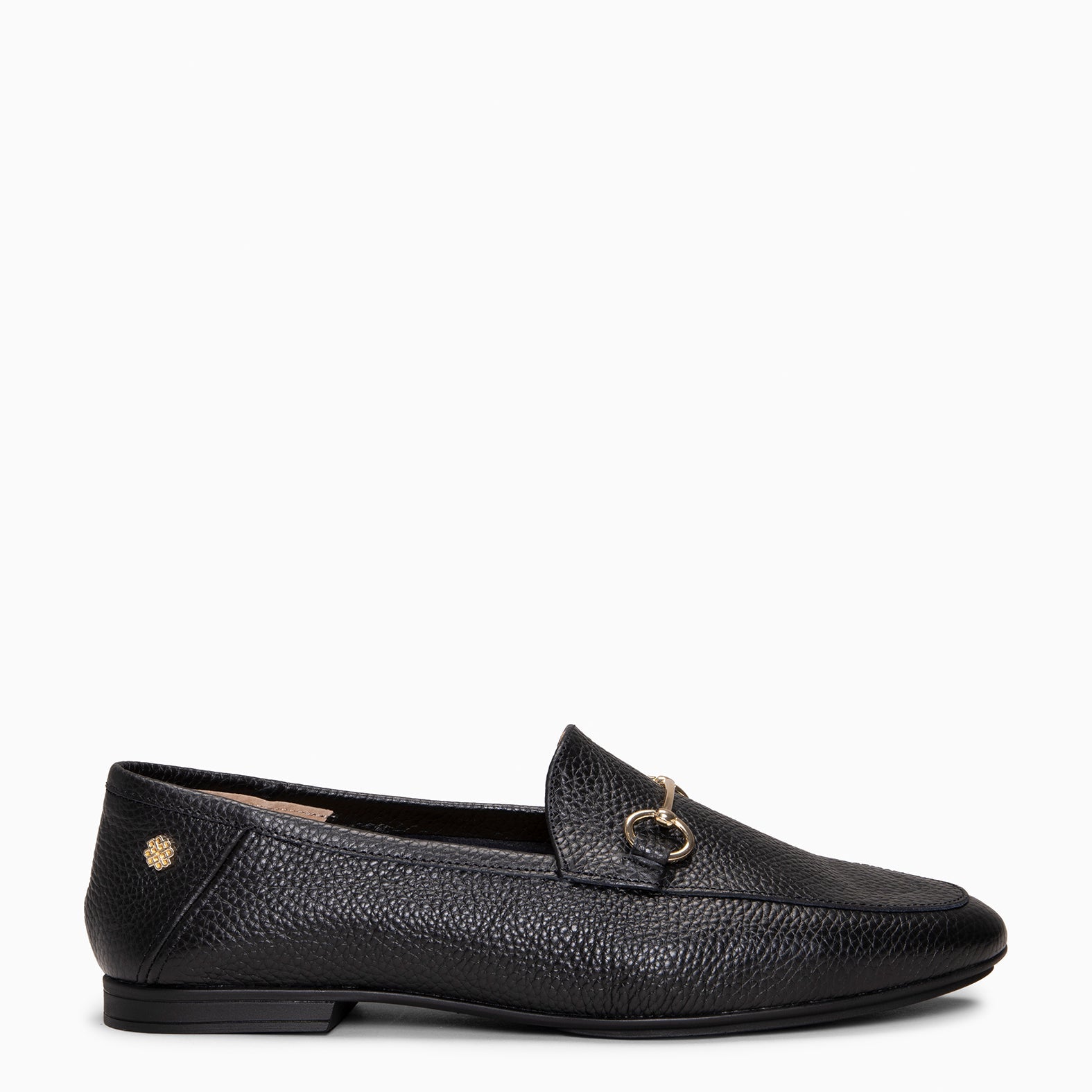 STYLE – Mocasines planos con adorno metalizado NEGRO