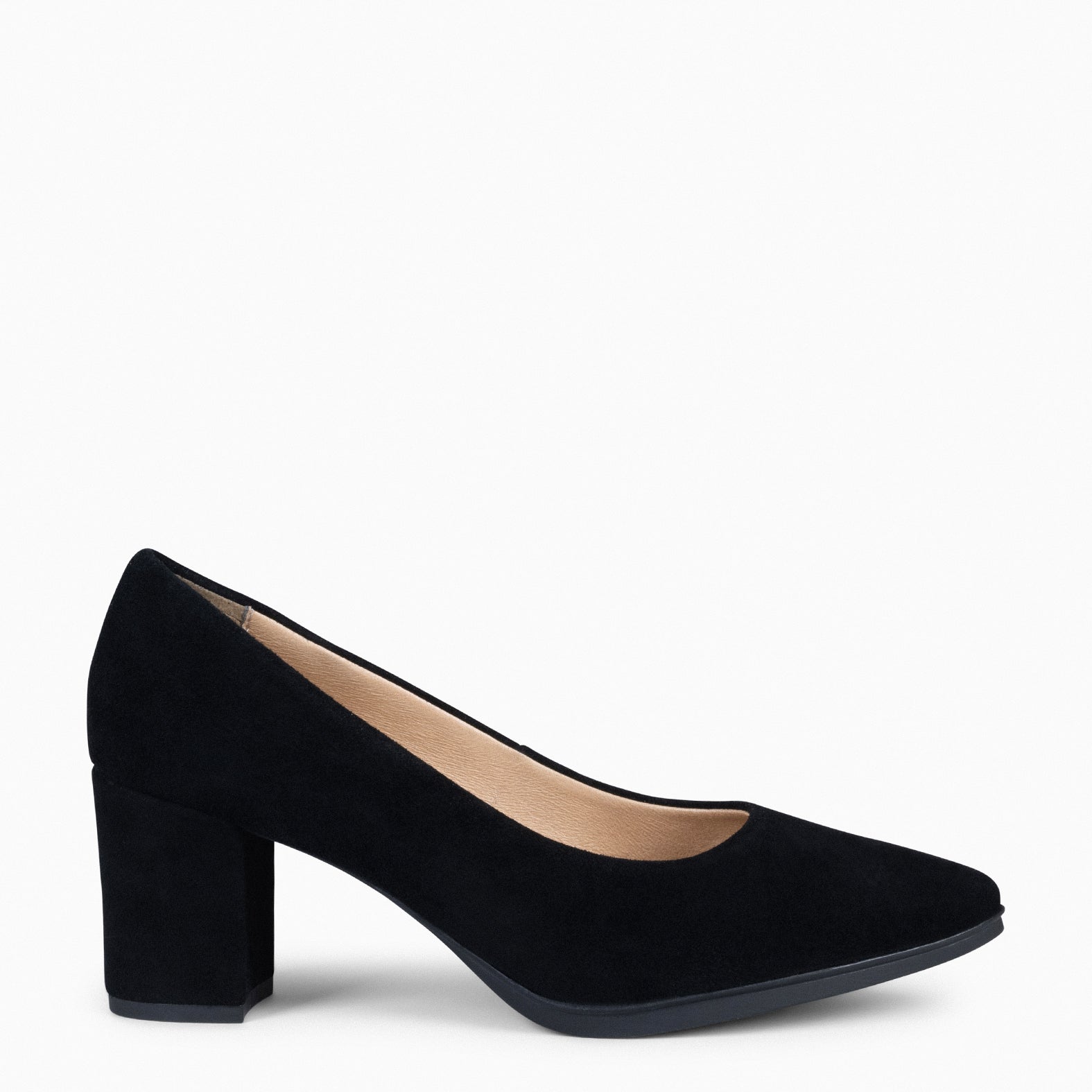 URBAN S - Zapato de tacón medio ante NEGRO