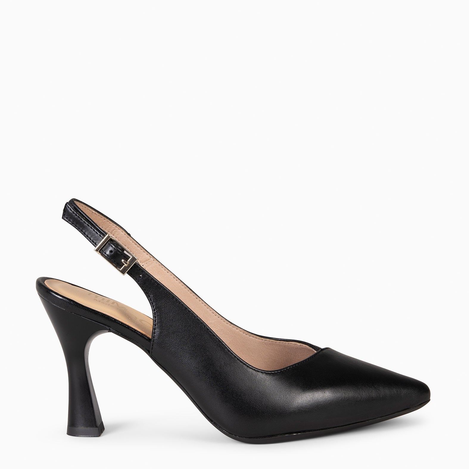 GLAM DESTALONADO - Zapatos de tacón destalonados de napa NEGRO