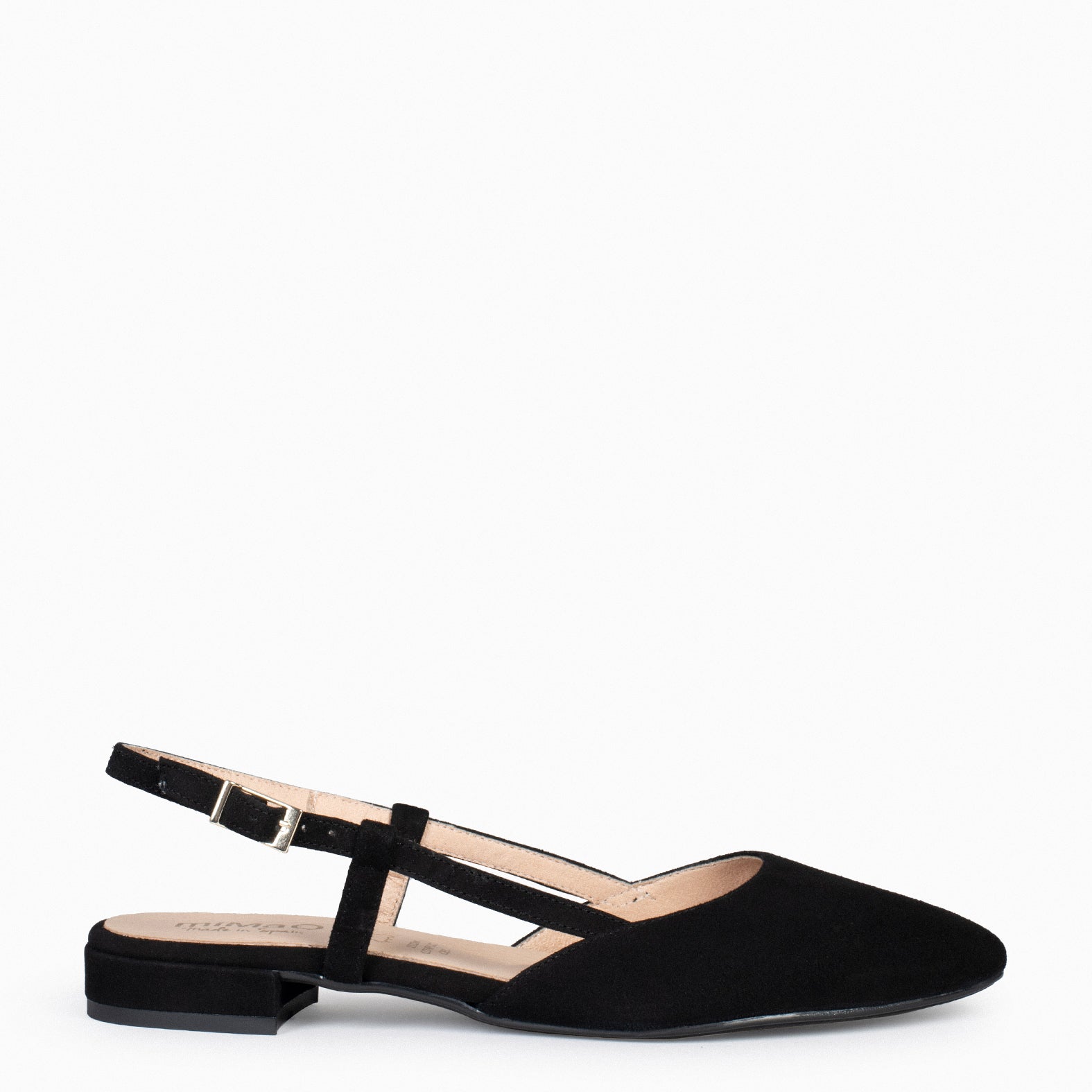 BRUNCH - Zapatos Planos Destalonados NEGRO