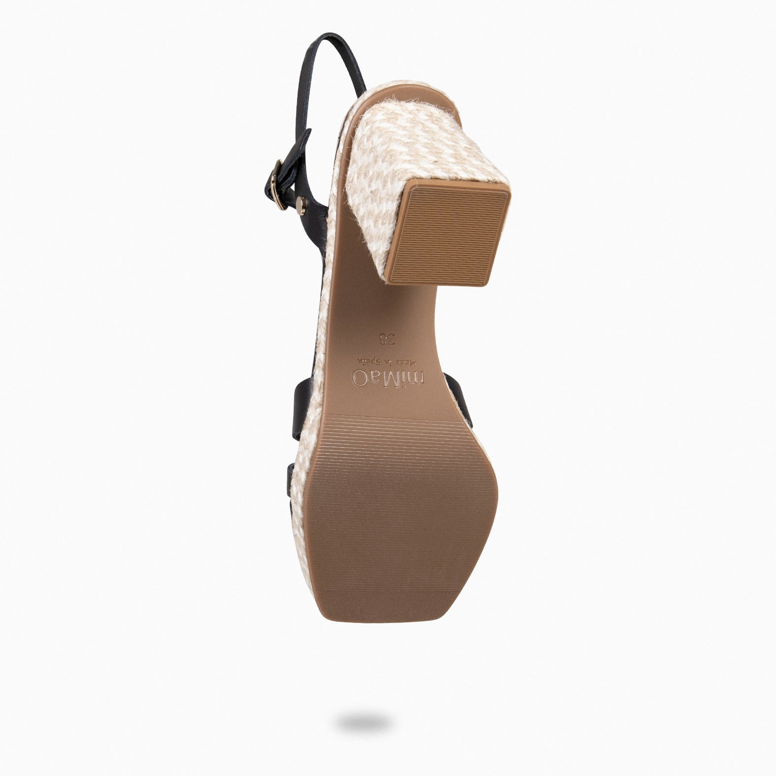 ANNA – Sandalias de tacón ancho NEGRO