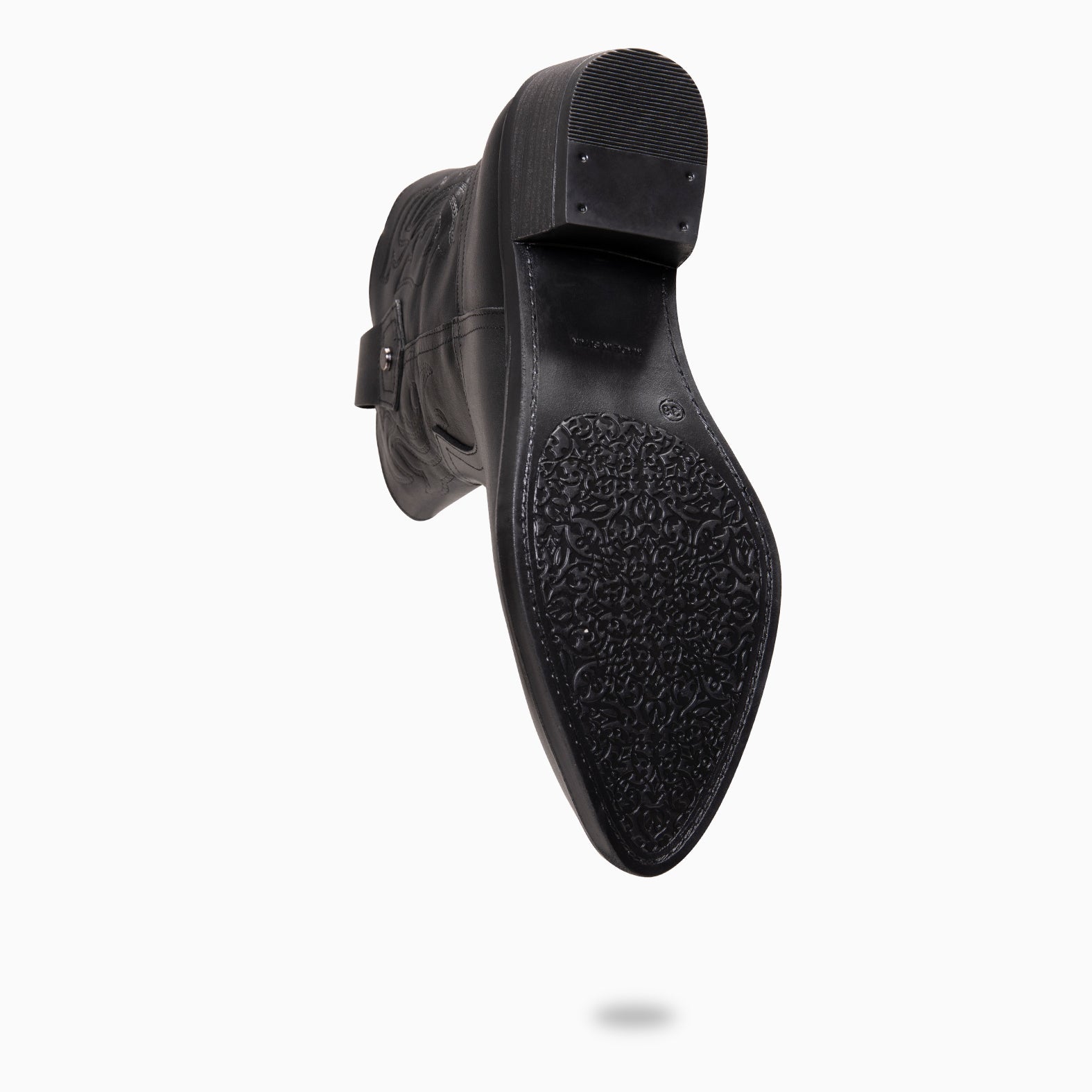 CYRUS - Botines cowboy NEGRO