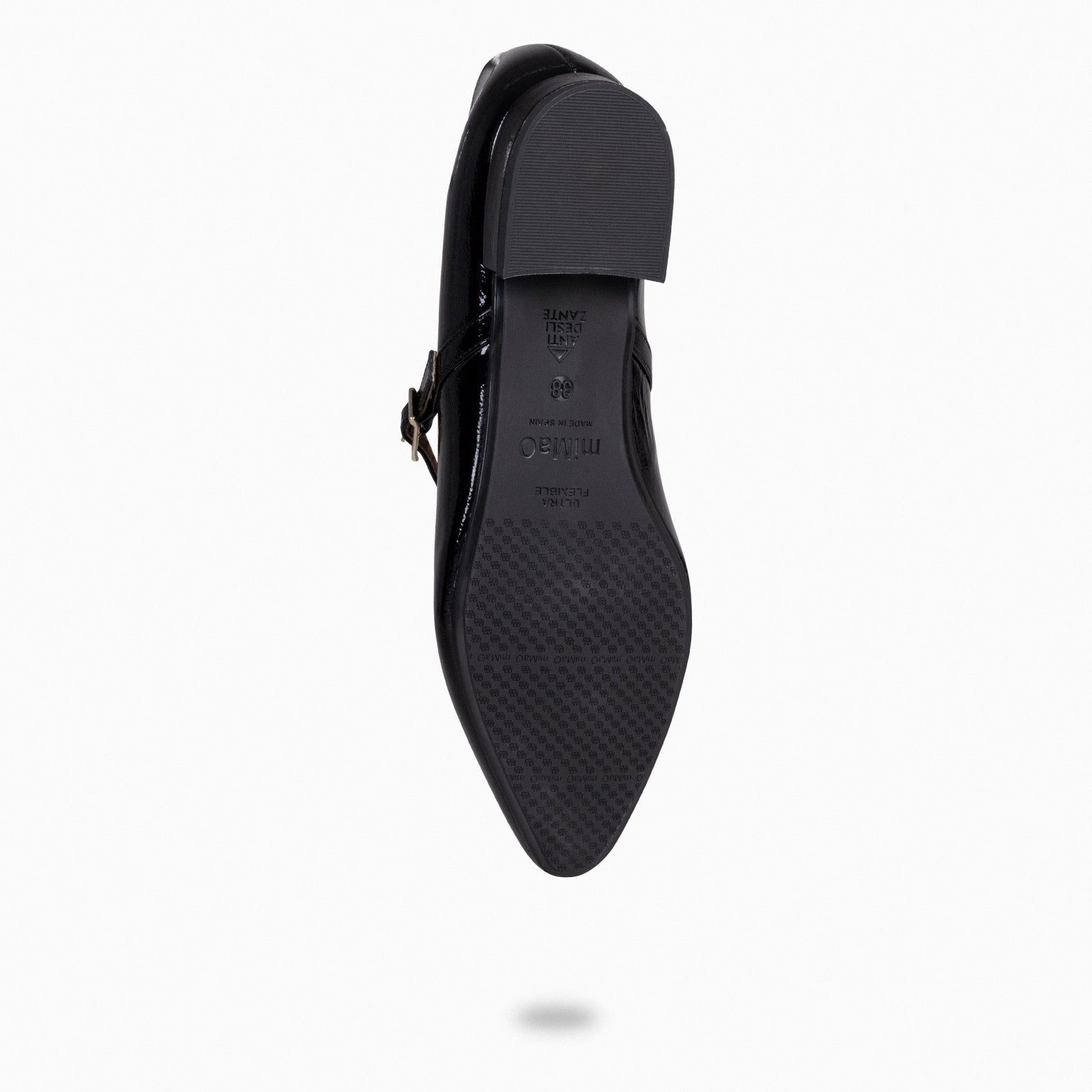 MERCEDITAS - Zapatos planos de charol con hebilla NEGRO