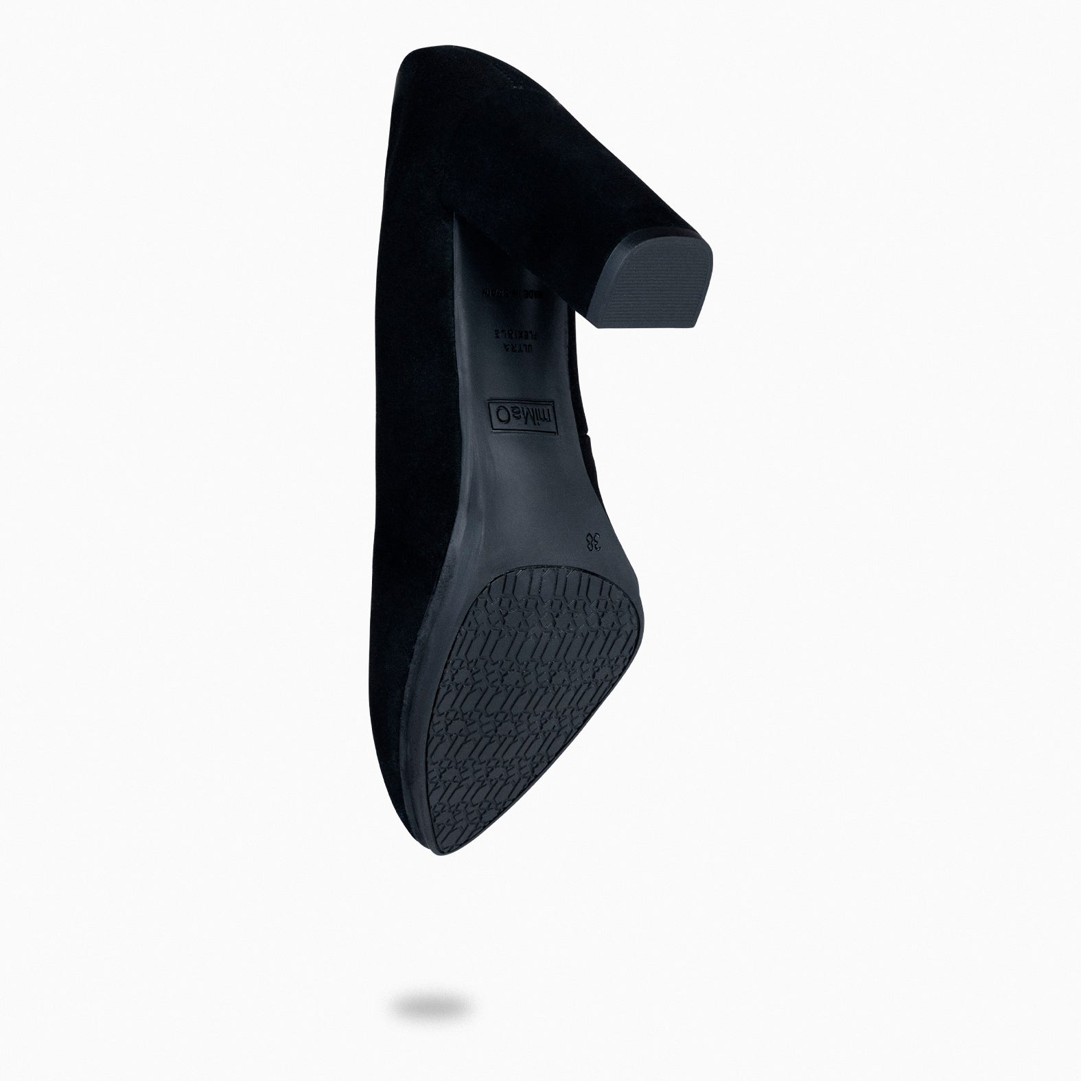 URBAN - Zapatos de tacón alto de ante NEGRO